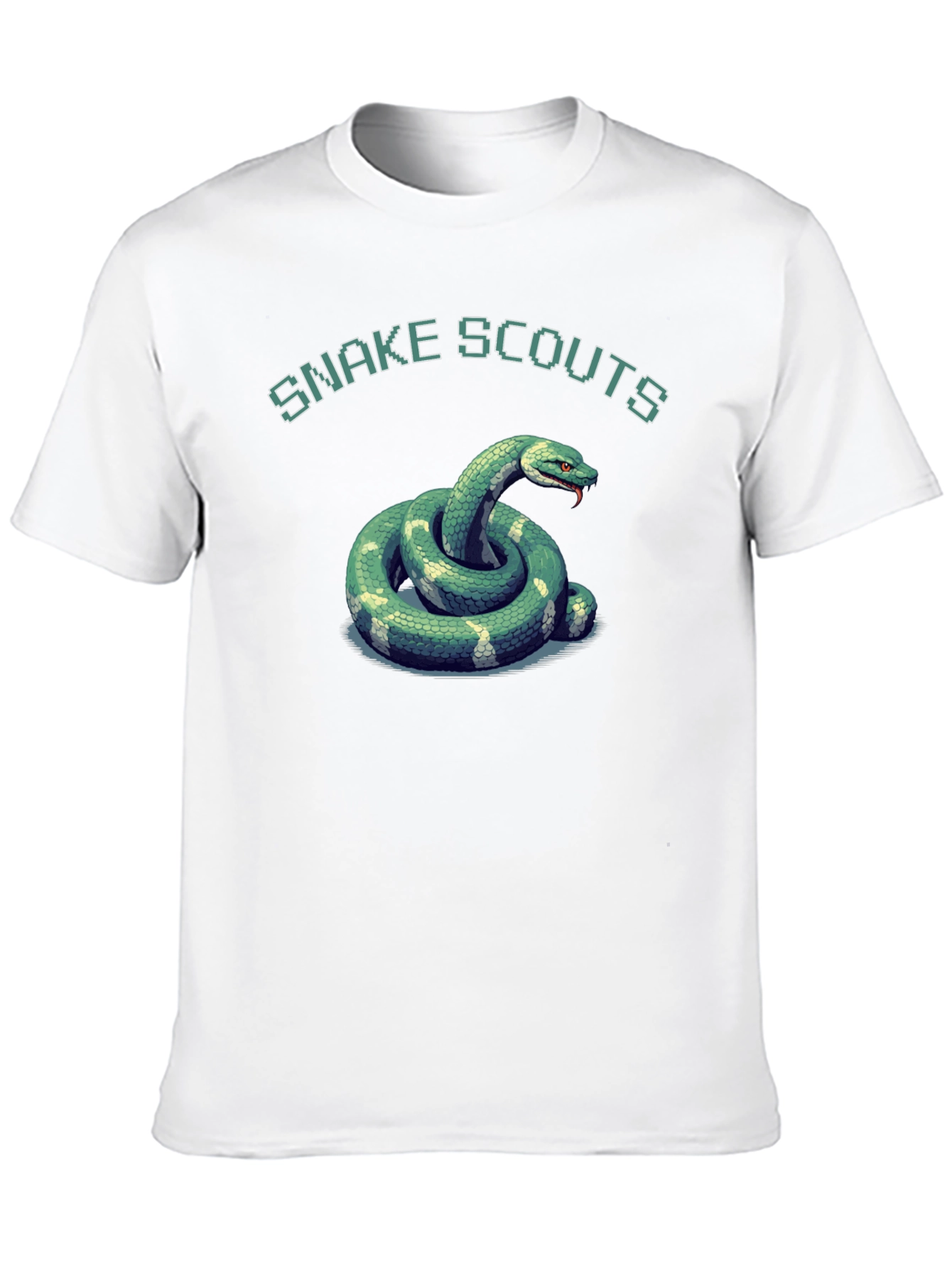 Black Snake Scouts Graphic T-Shirt - Black Cotton Tee view 10