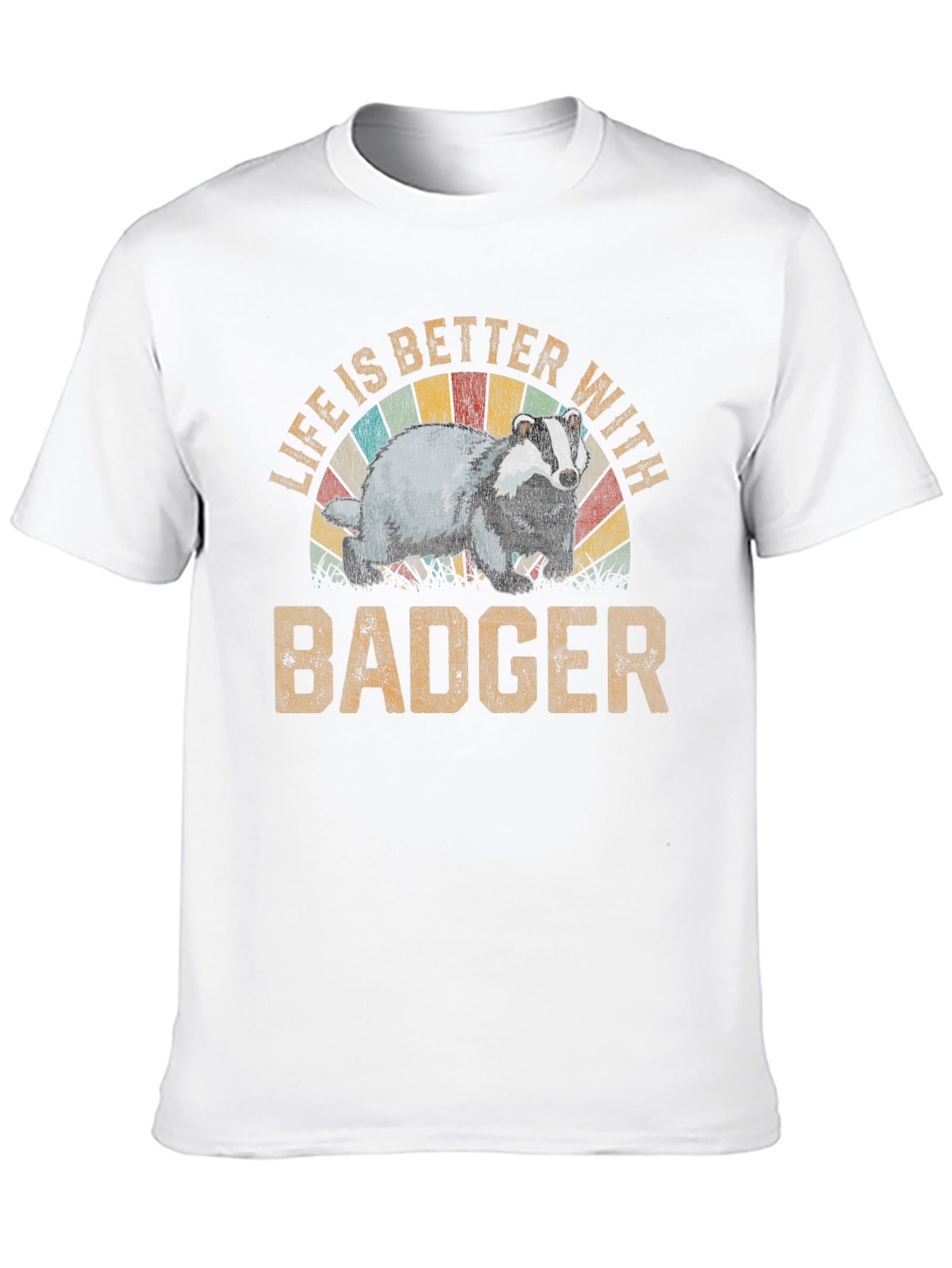 Black Life is Better with Badger T-Shirt view 10