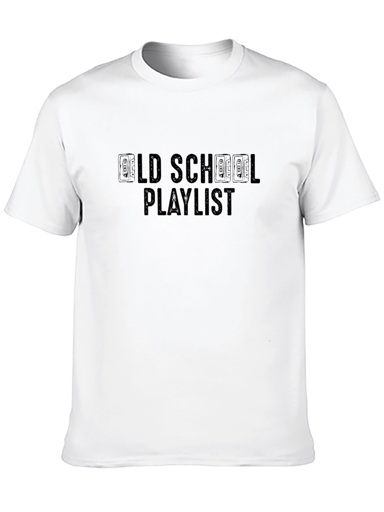 Old School Playlist Cassette Tape Graphic T-Shirt - 10