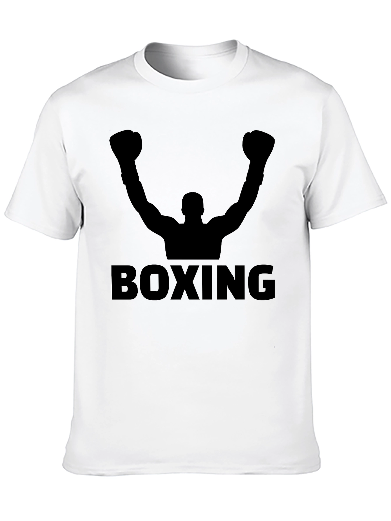 Black Boxing Silhouette Graphic Tee - Black view 10