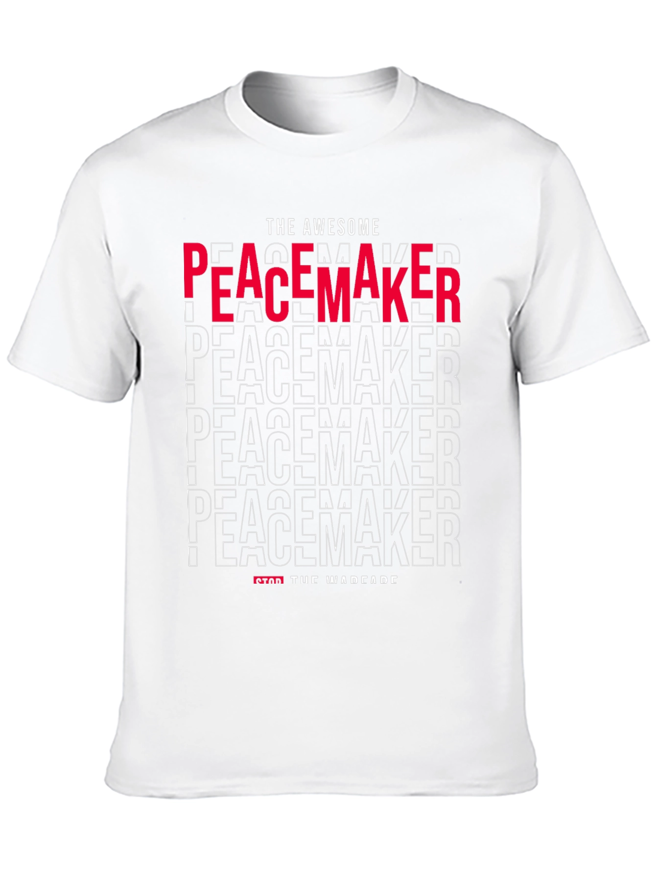 Black Awesome Peacemaker Graphic Tee - Stop the Warfare view 10