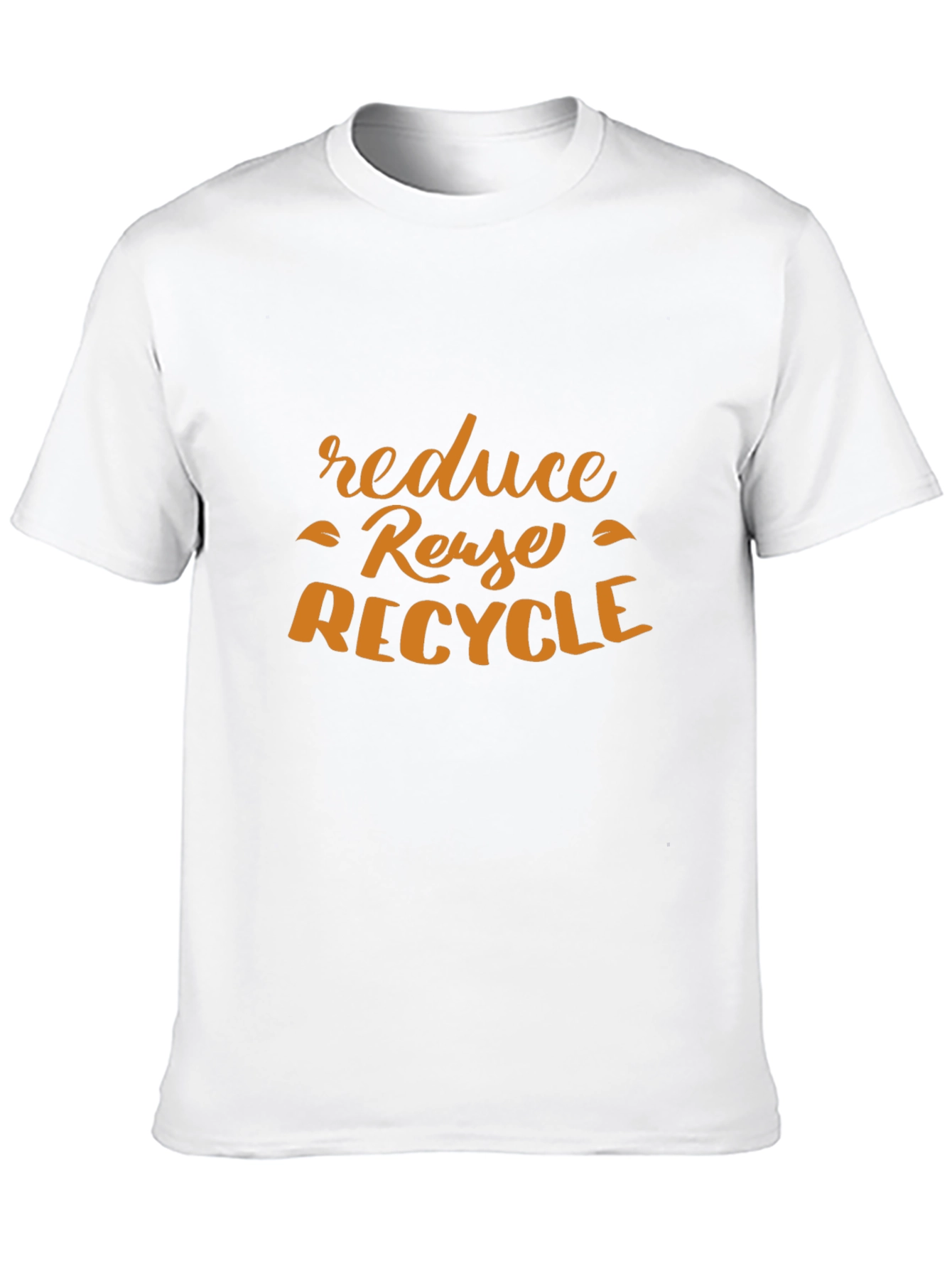 Black Reduce Reuse Recycle T-Shirt - Eco-Friendly Tee view 10