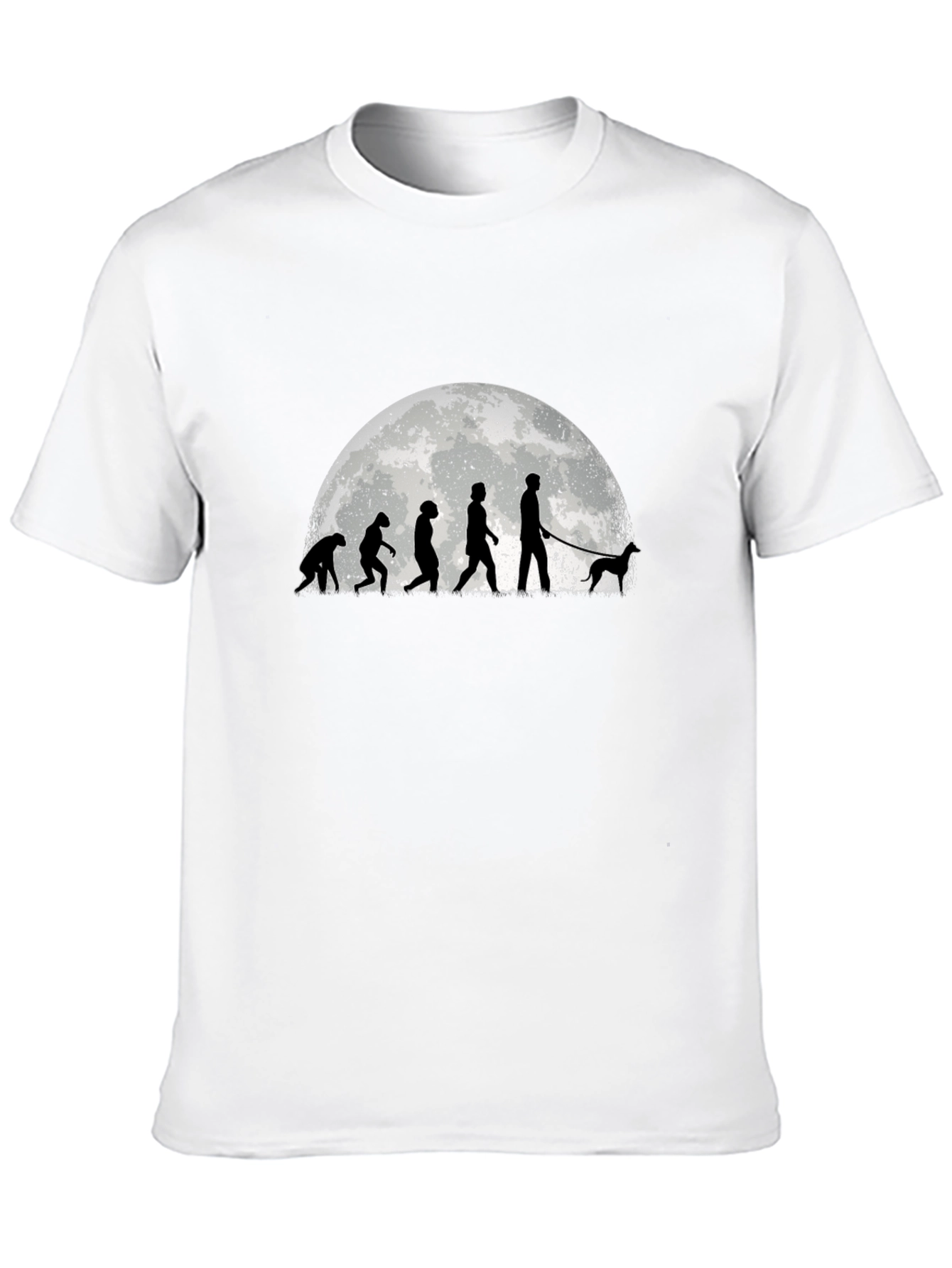 Black Evolution of Dog Walker T-Shirt view 10