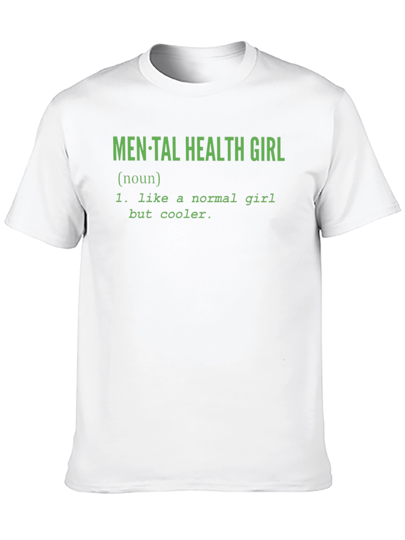 Black Mental Health Girl T-Shirt - Cool Definition view 10