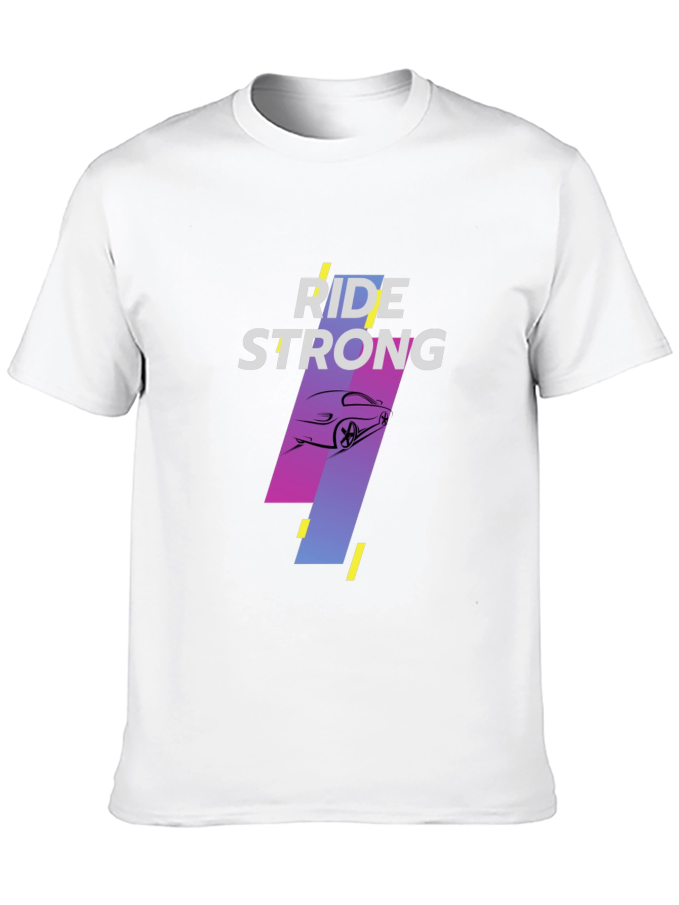 Black Ride Strong Black Graphic Tee view 10