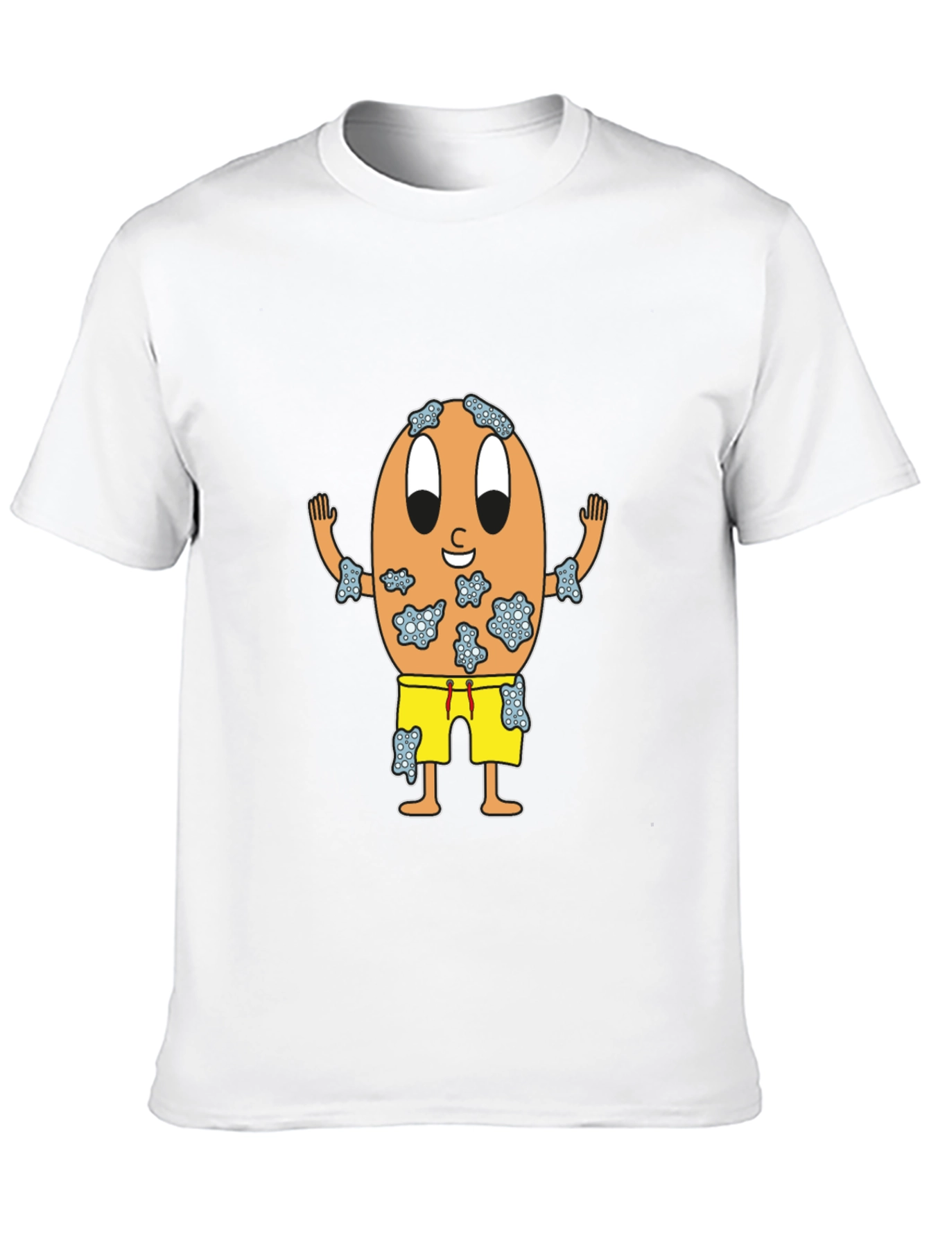 Black Funny Egg Cartoon Black T-Shirt view 10