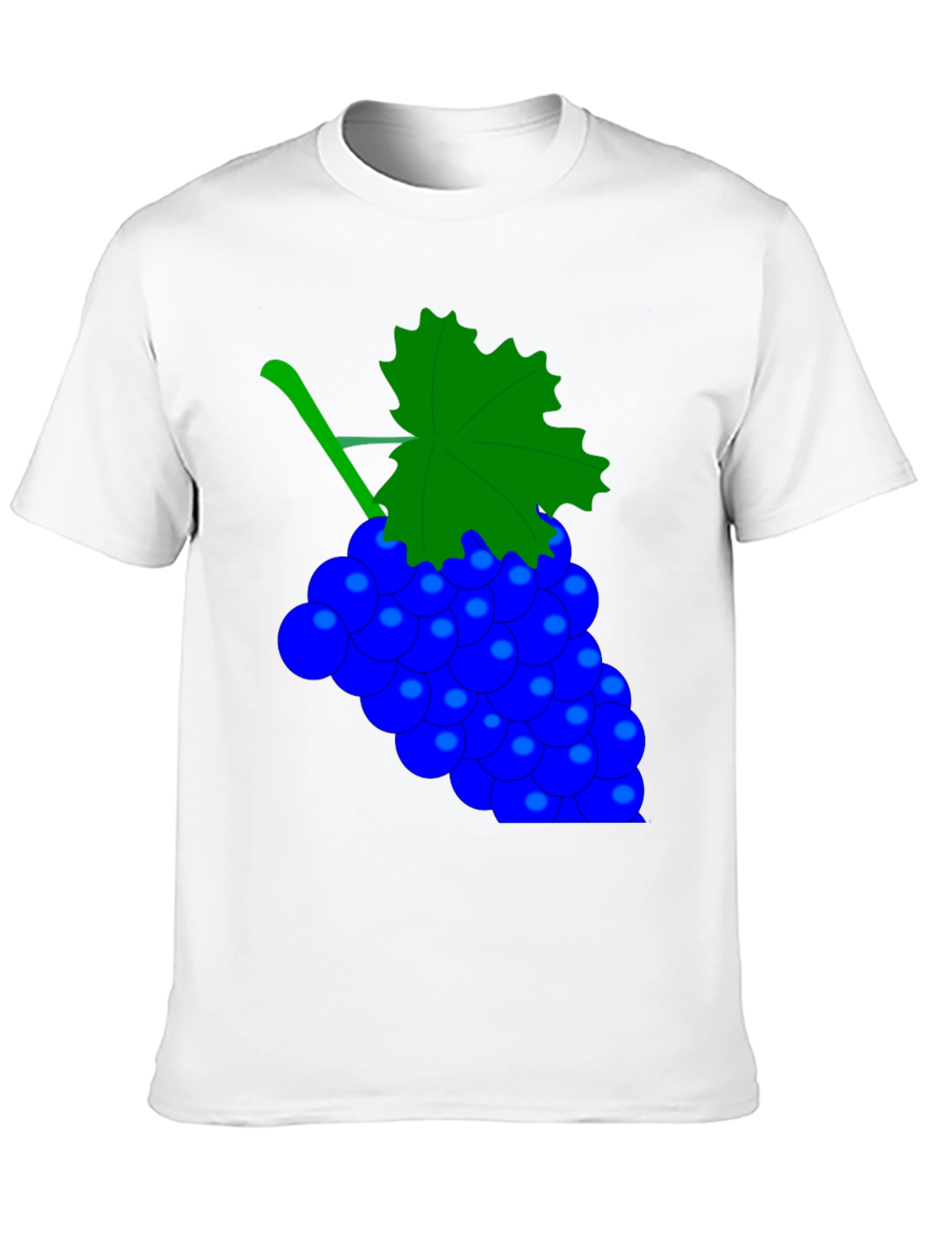 Black Novelty Grape Design Black T-Shirt view 10