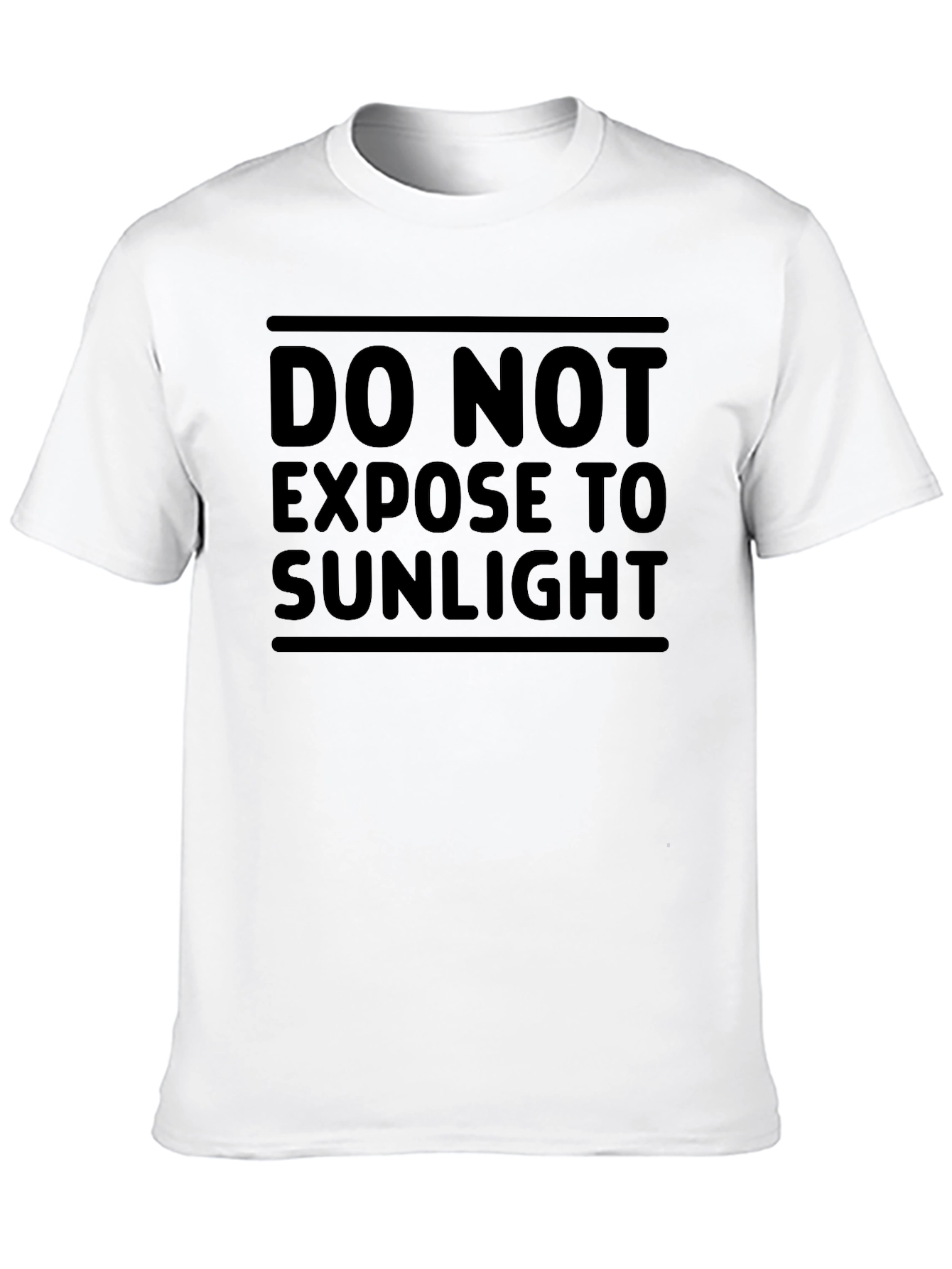 Black Do Not Expose to Sunlight Graphic Tee - Soft Cotton view 10