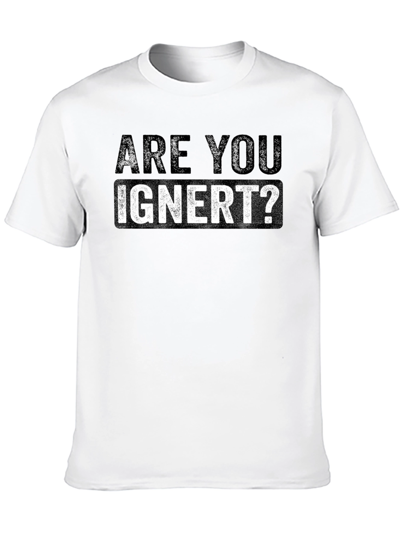 Black Are You Ignert? Graphic Novelty Men's T-Shirt view 10