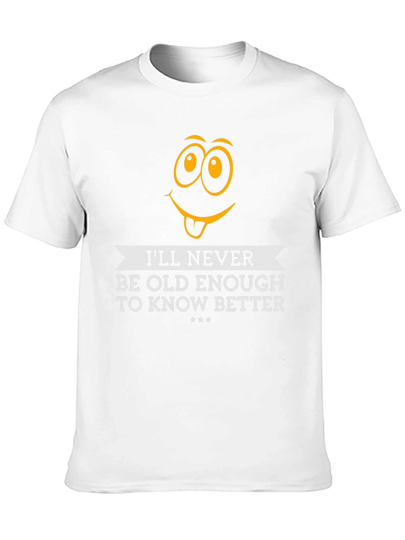 Black Funny "I'll Never Be Old Enough" Graphic Tee view 10
