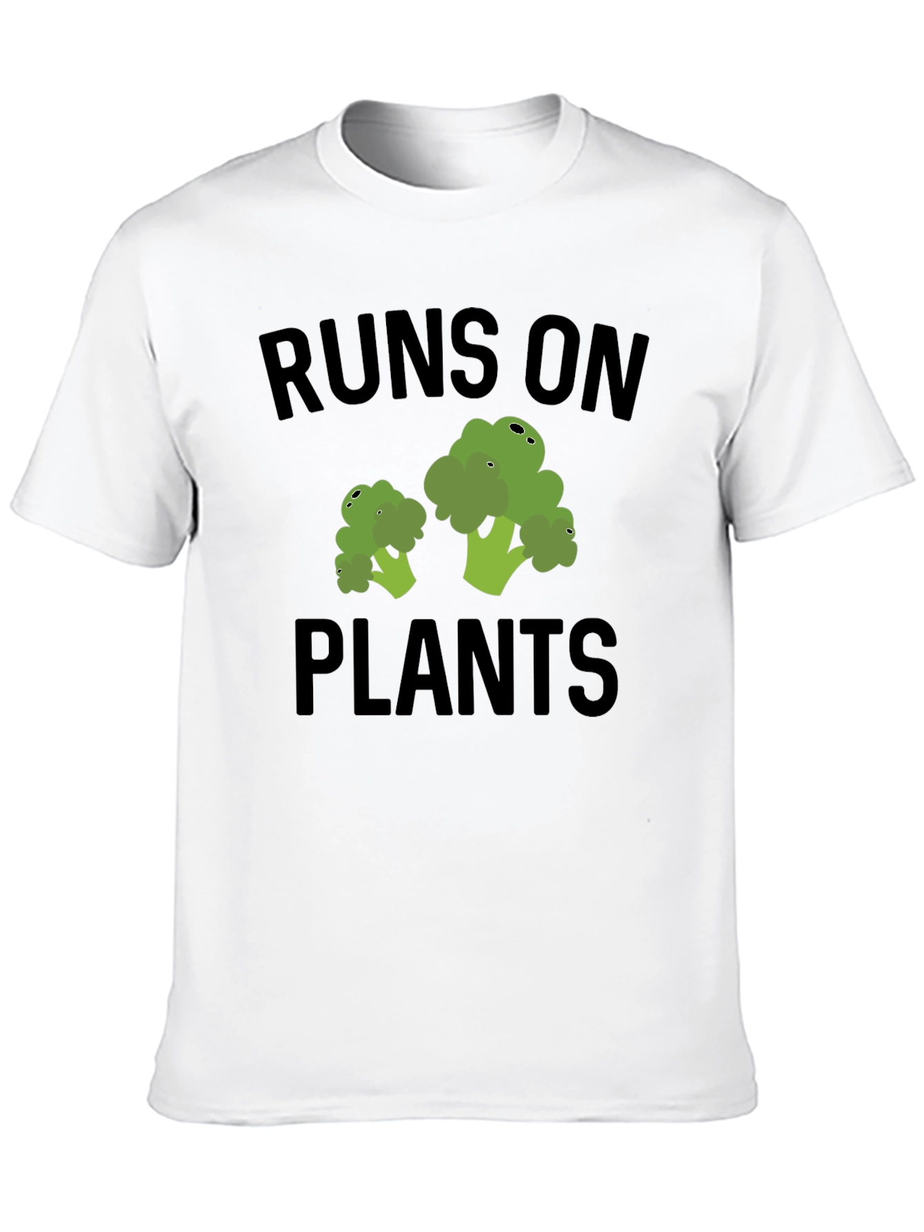 Black Runs on Plants Vegan T-Shirt view 10