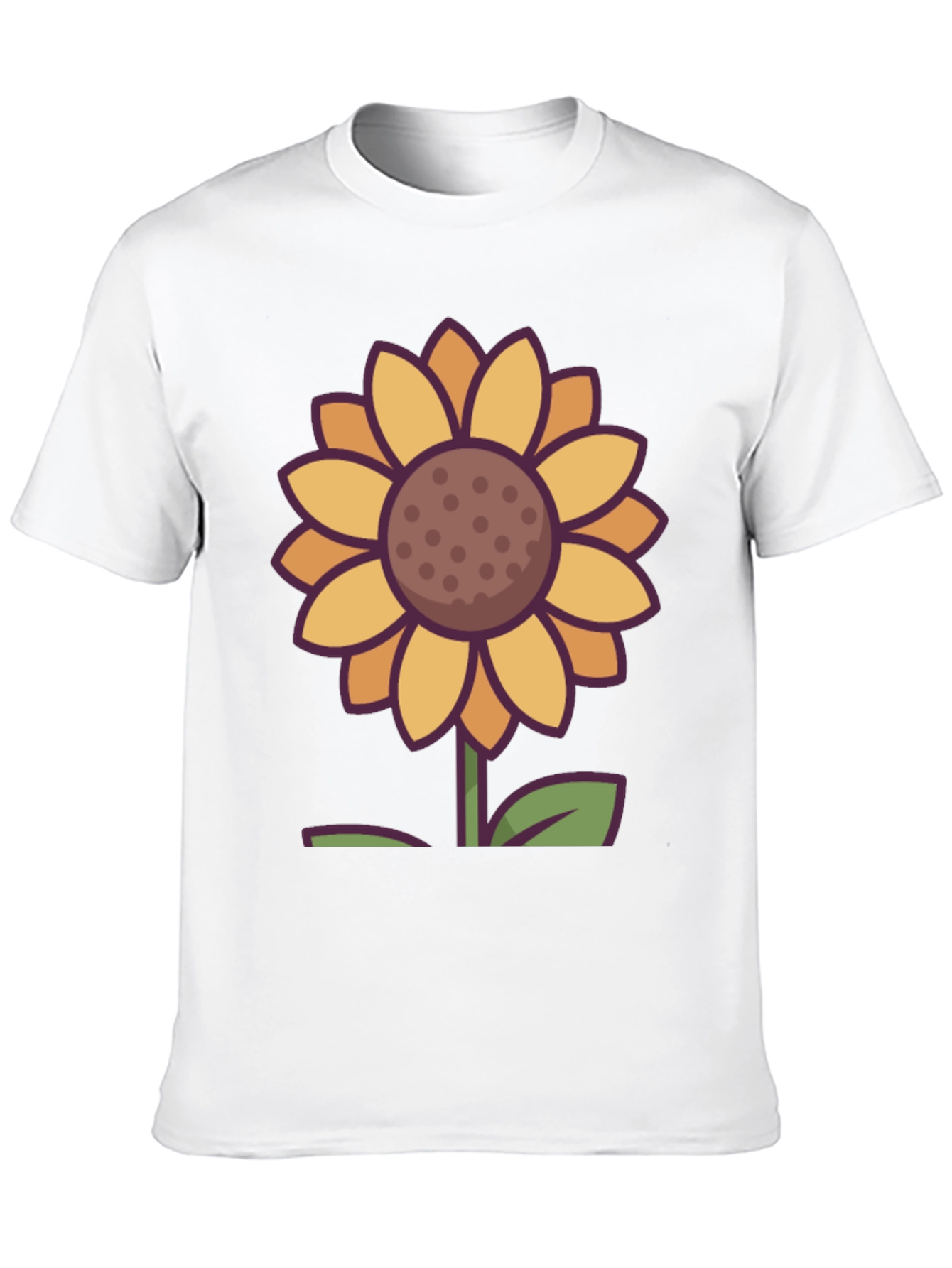 Black Sunflower Graphic Tee - Unisex Black T-Shirt view 10