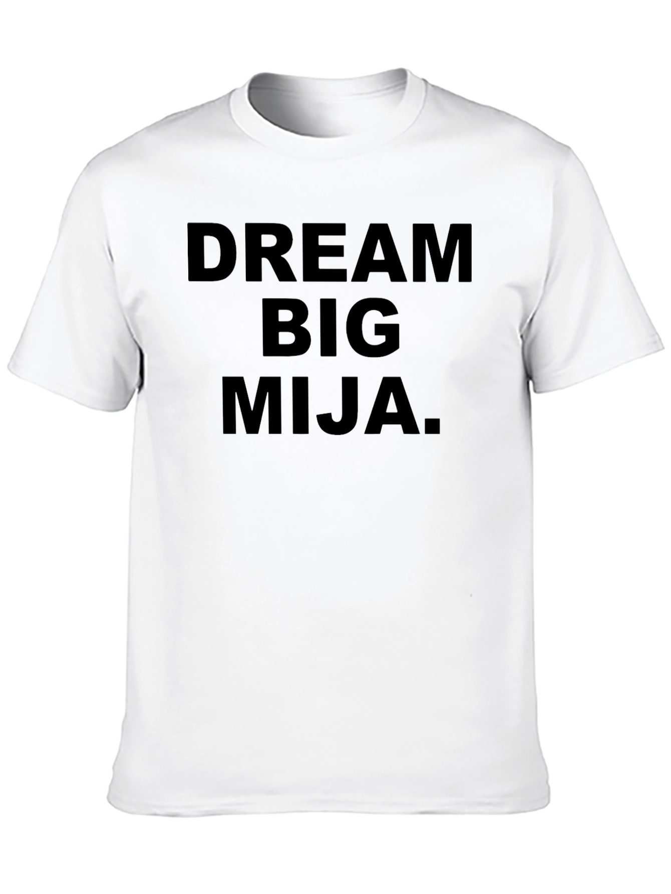 Black Dream Big Mija Graphic Tee - Inspirational Black T-Shirt view 10