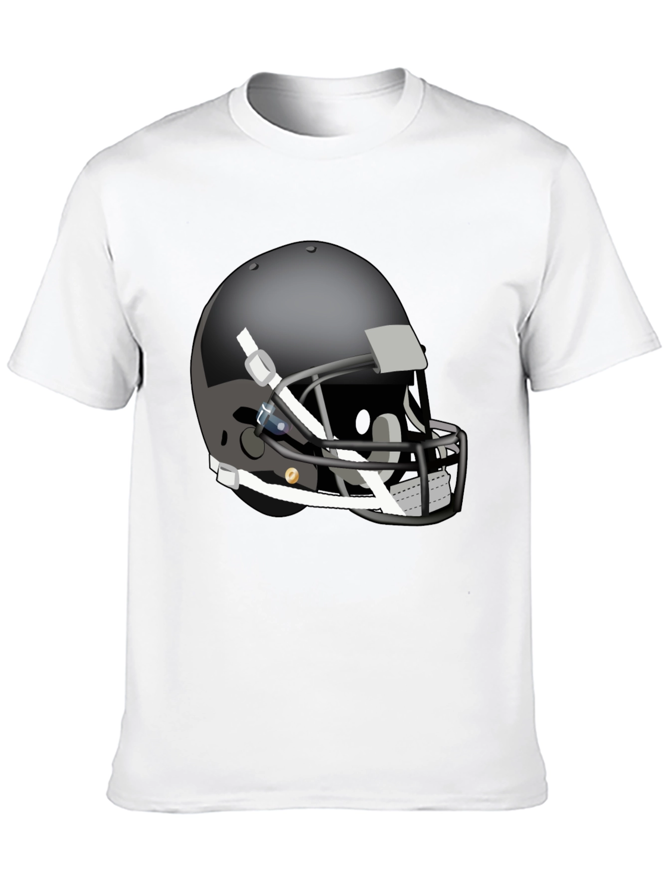 Black Football Helmet Graphic Tee - Stylish & Unique view 10