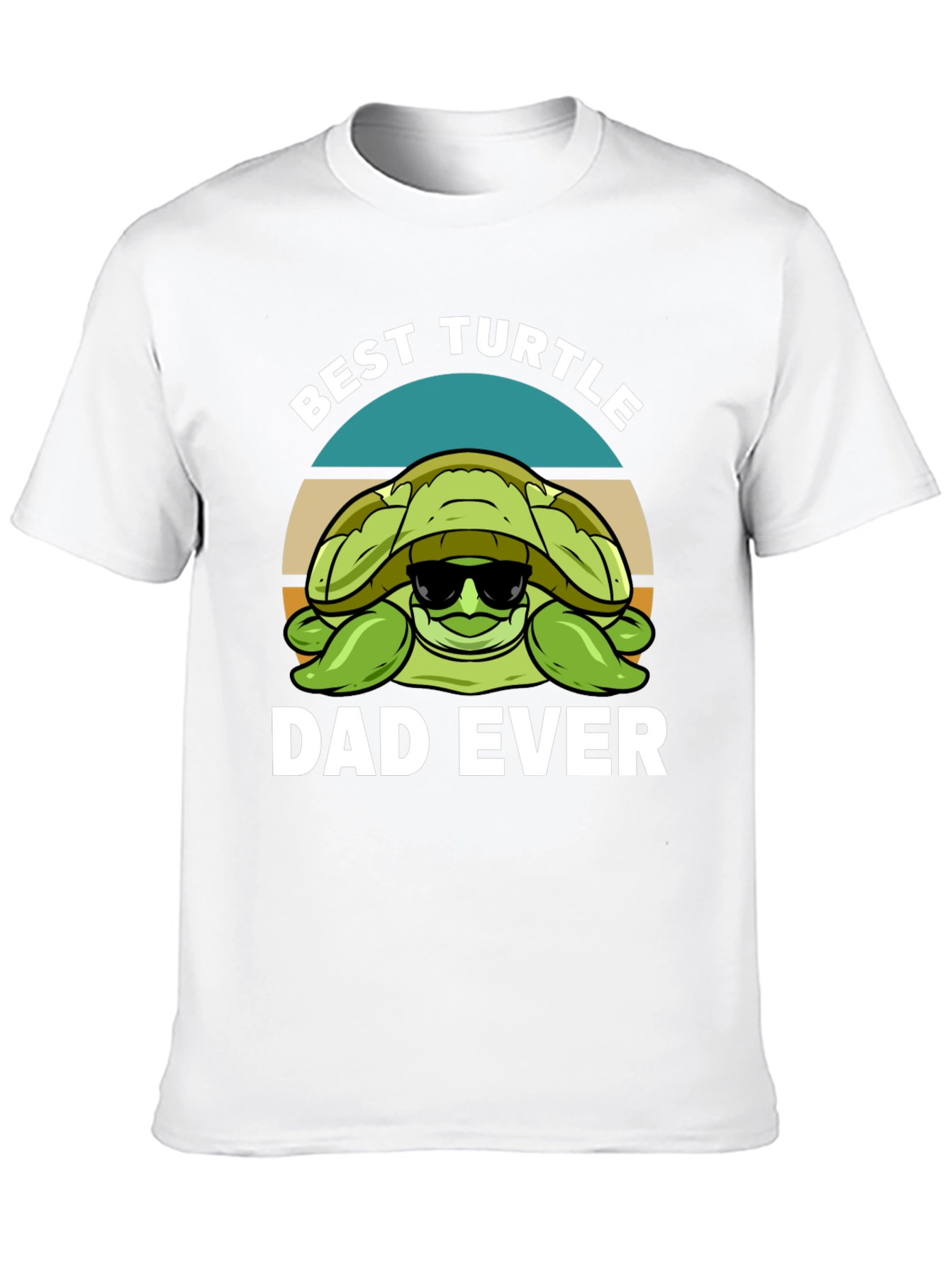 Black Best Turtle Dad Ever Graphic T-Shirt view 10