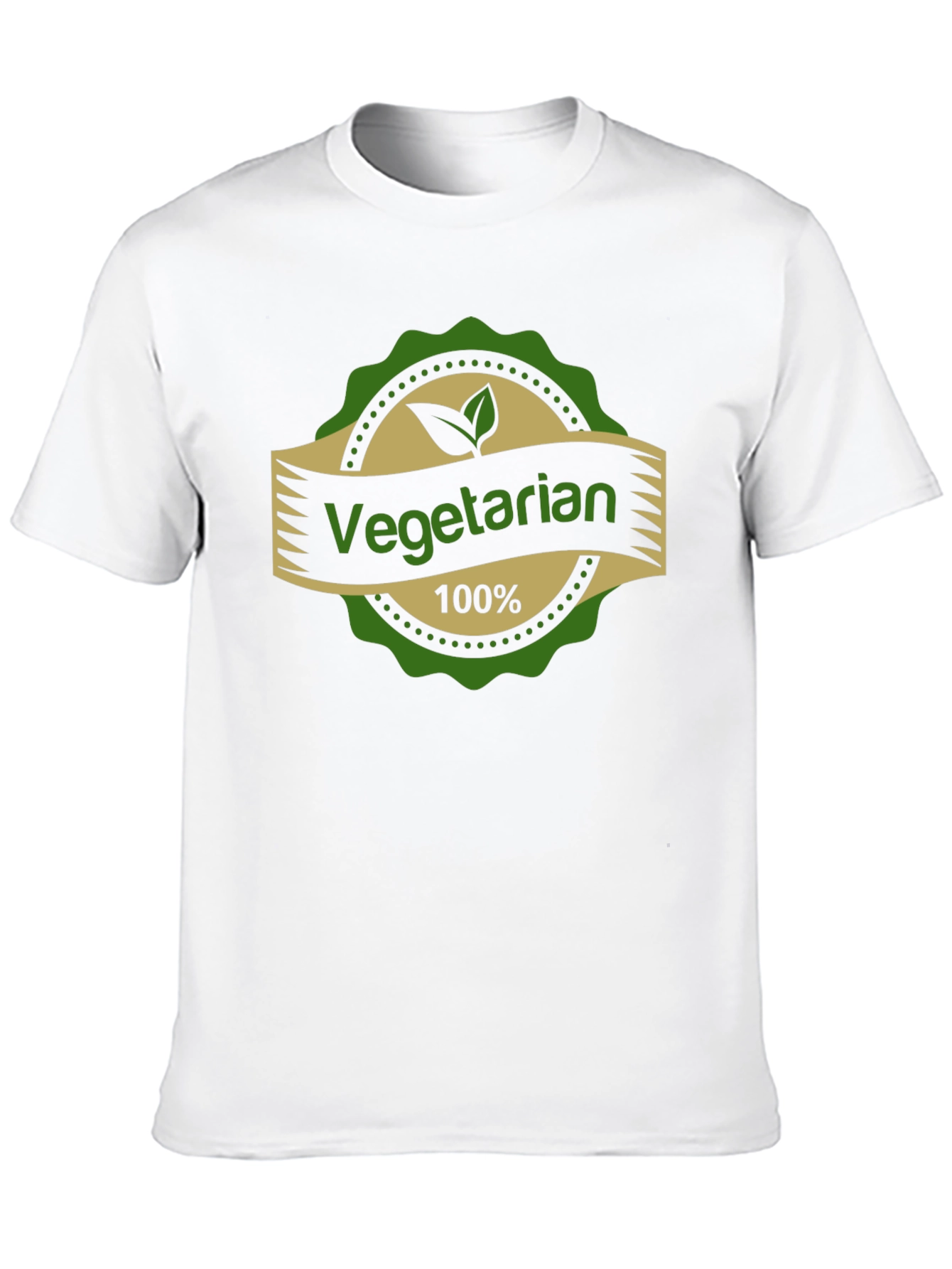 Black Vegetarian 100% T-Shirt view 10
