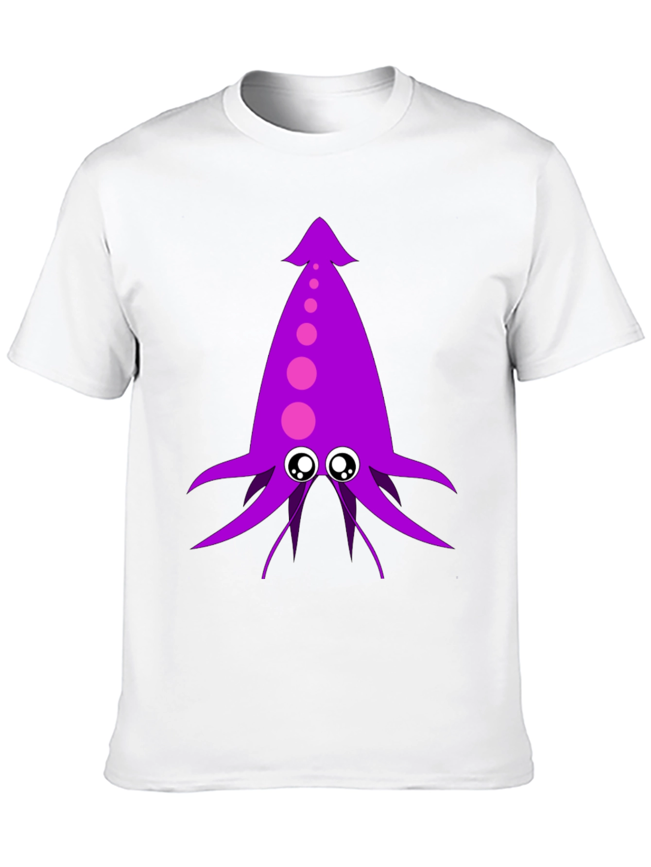 Black Purple Squid Graphic Tee - Men's Black T-Shirt view 10