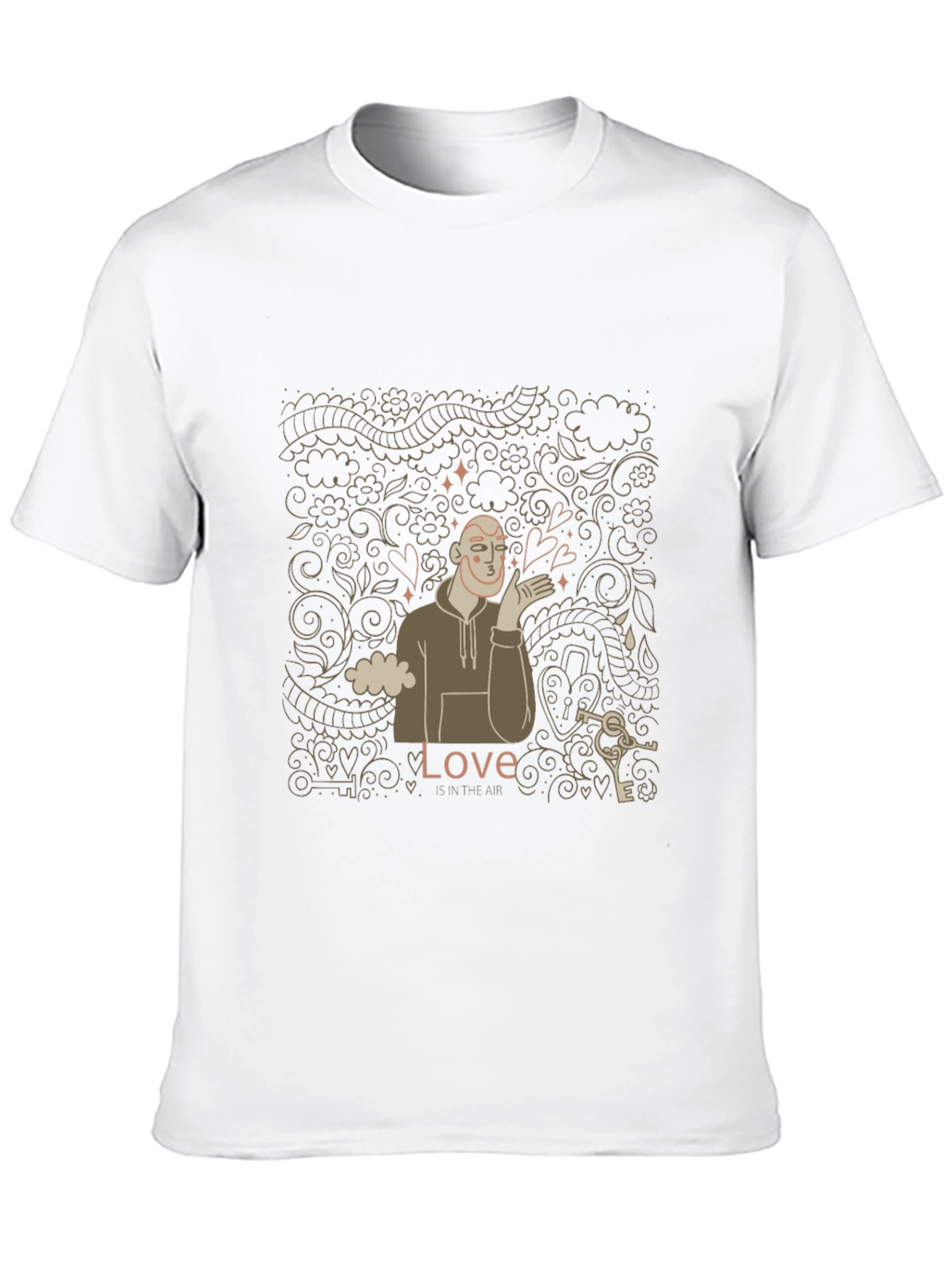 Black Love is in the Air Graphic T-Shirt view 10