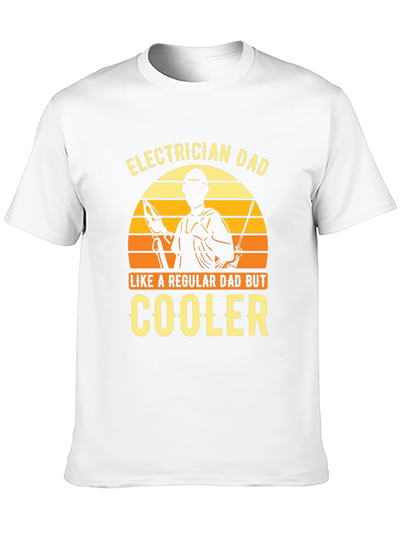 Black Electrician Dad - Cooler Graphic T-Shirt view 10