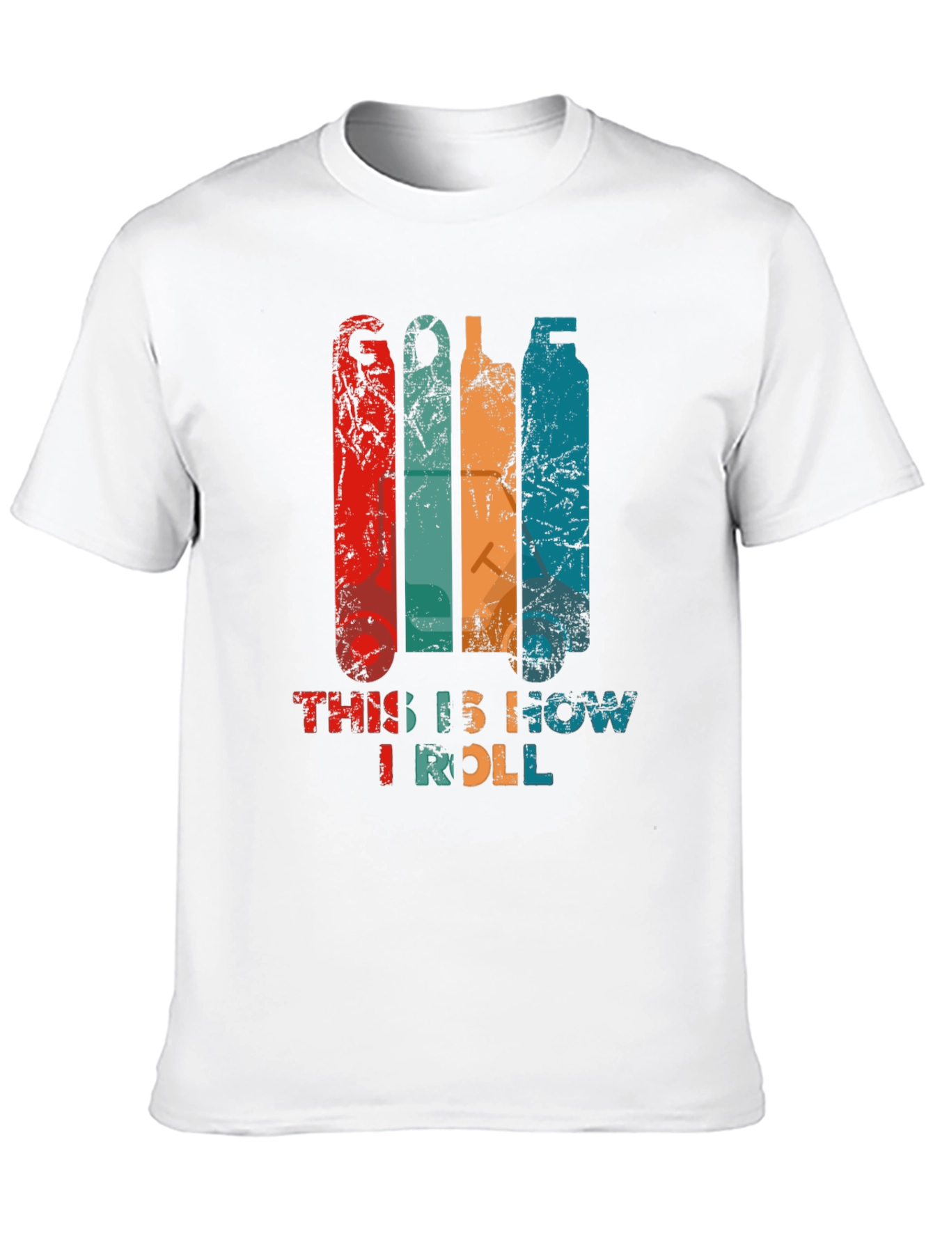 Black Golf This is How I Roll Black T-Shirt view 10