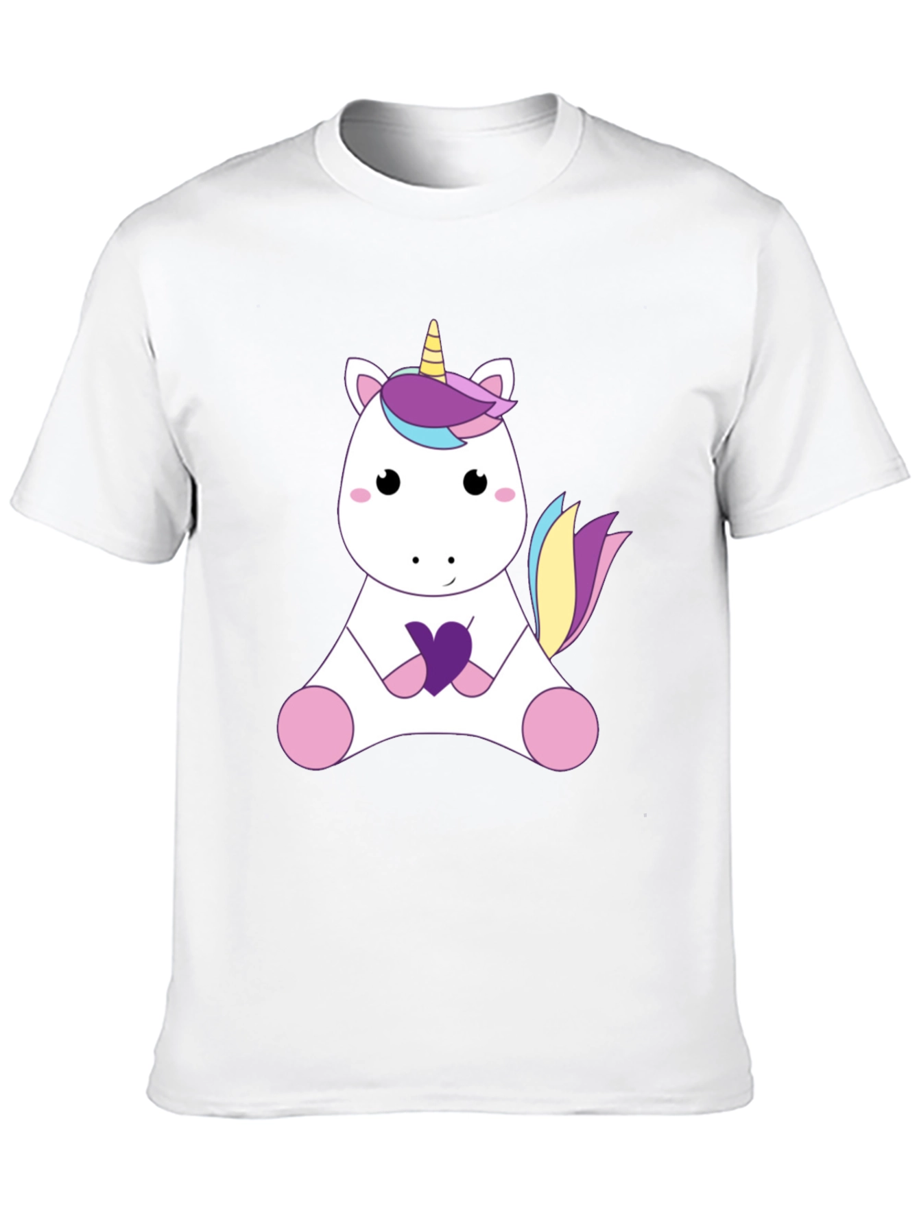 Black Unicorn Graphic T-Shirt - Cute Cartoon Design view 10