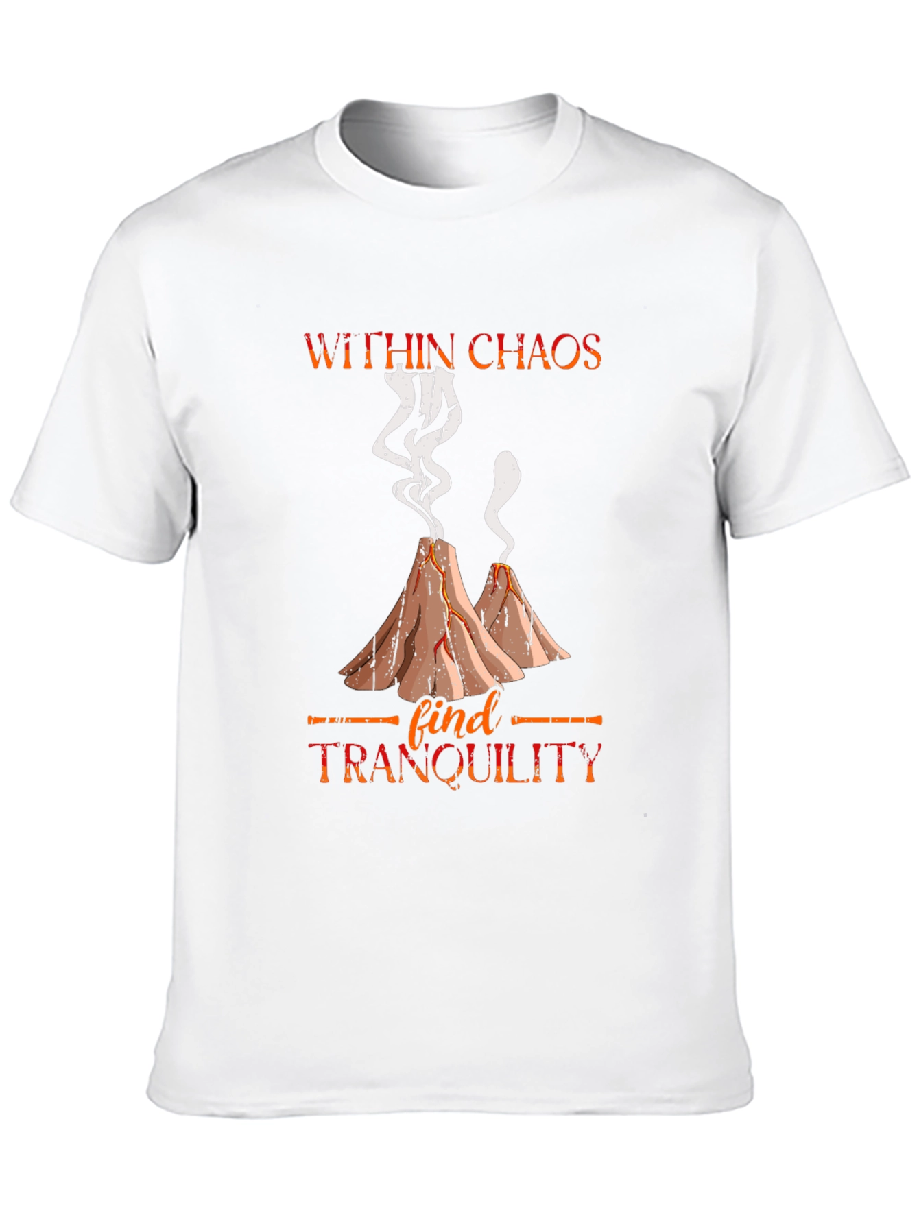 Black Within Chaos Tranquility Graphic Tee view 10