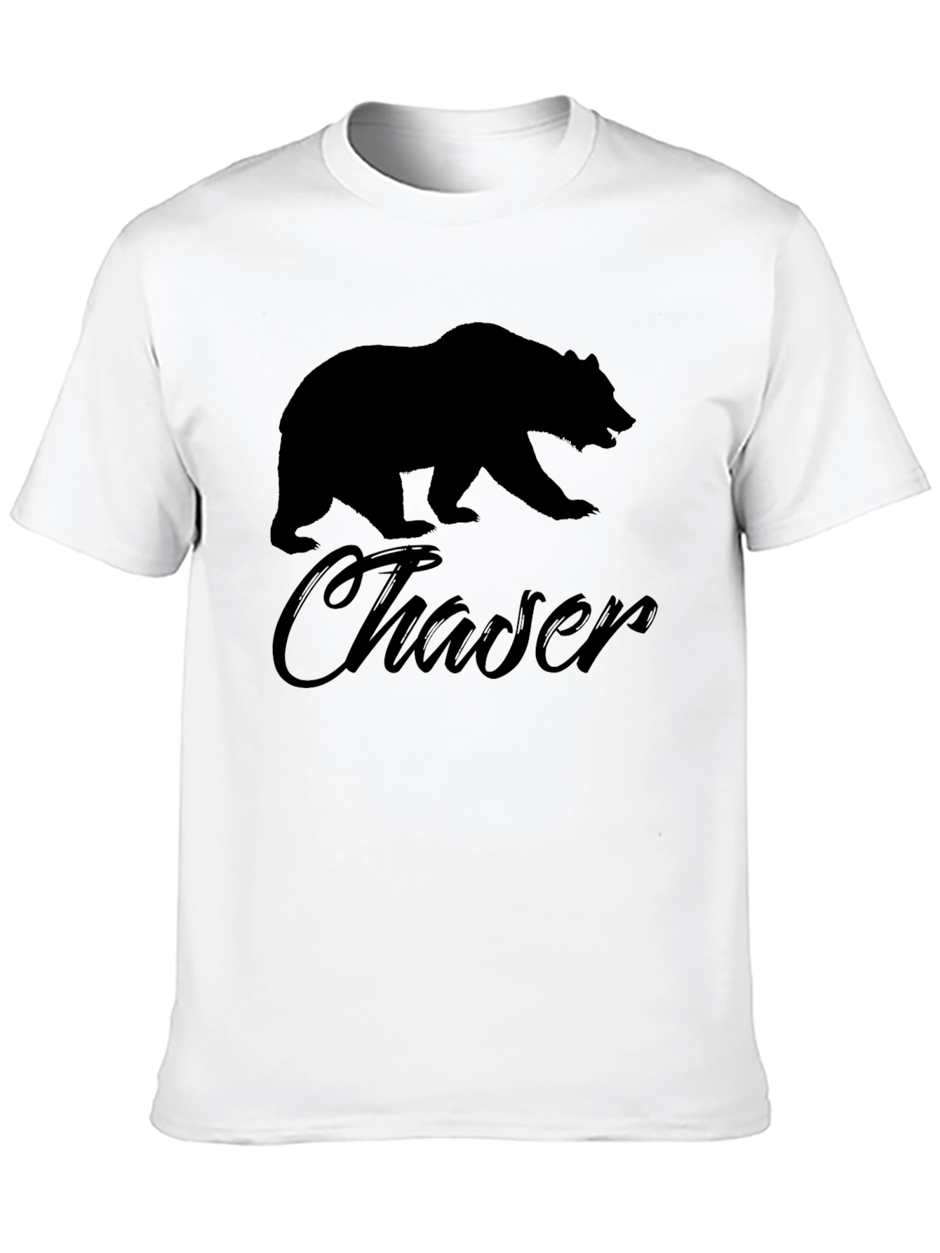 Black Bear Chaser Black T-Shirt for Men view 10