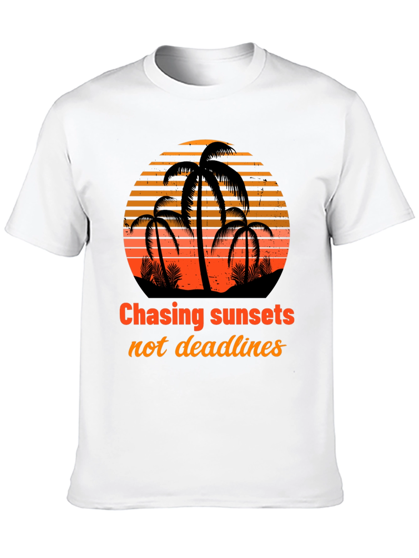 Black Chasing Sunsets T-Shirt - Tropical Design view 10