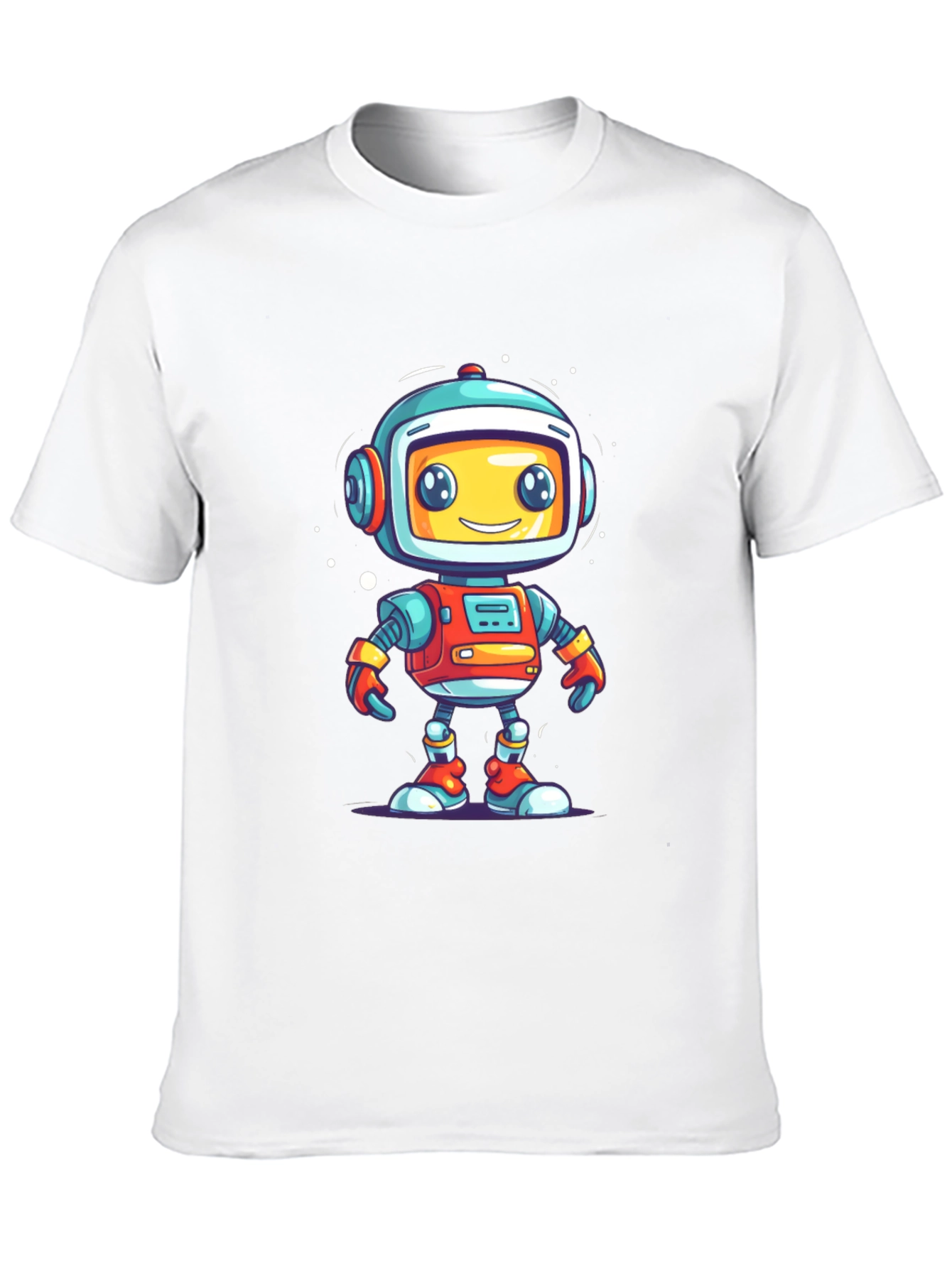 Black Fun Robot Graphic T-Shirt - Black view 10