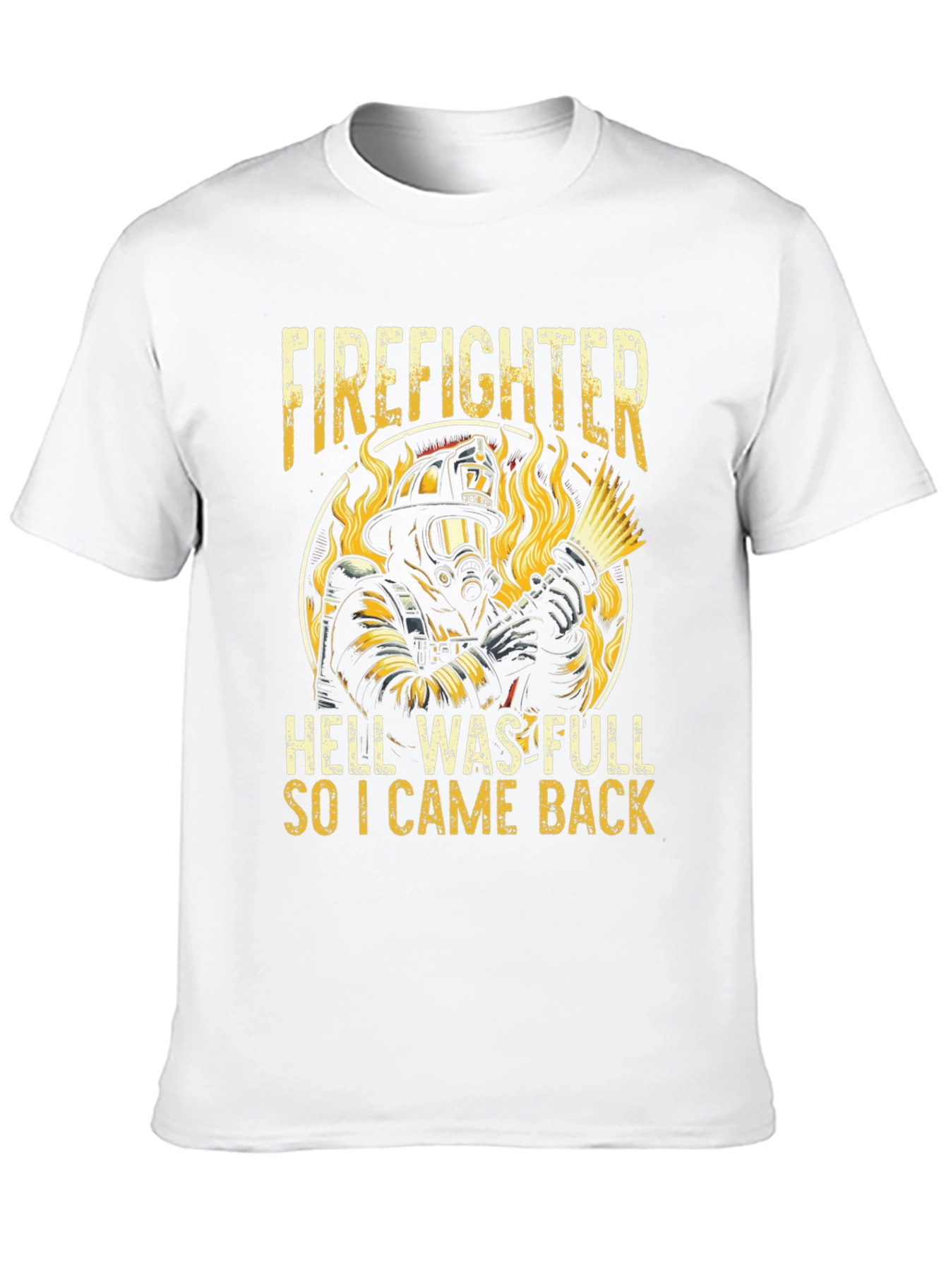 Black Firefighter Graphic T-Shirt view 10