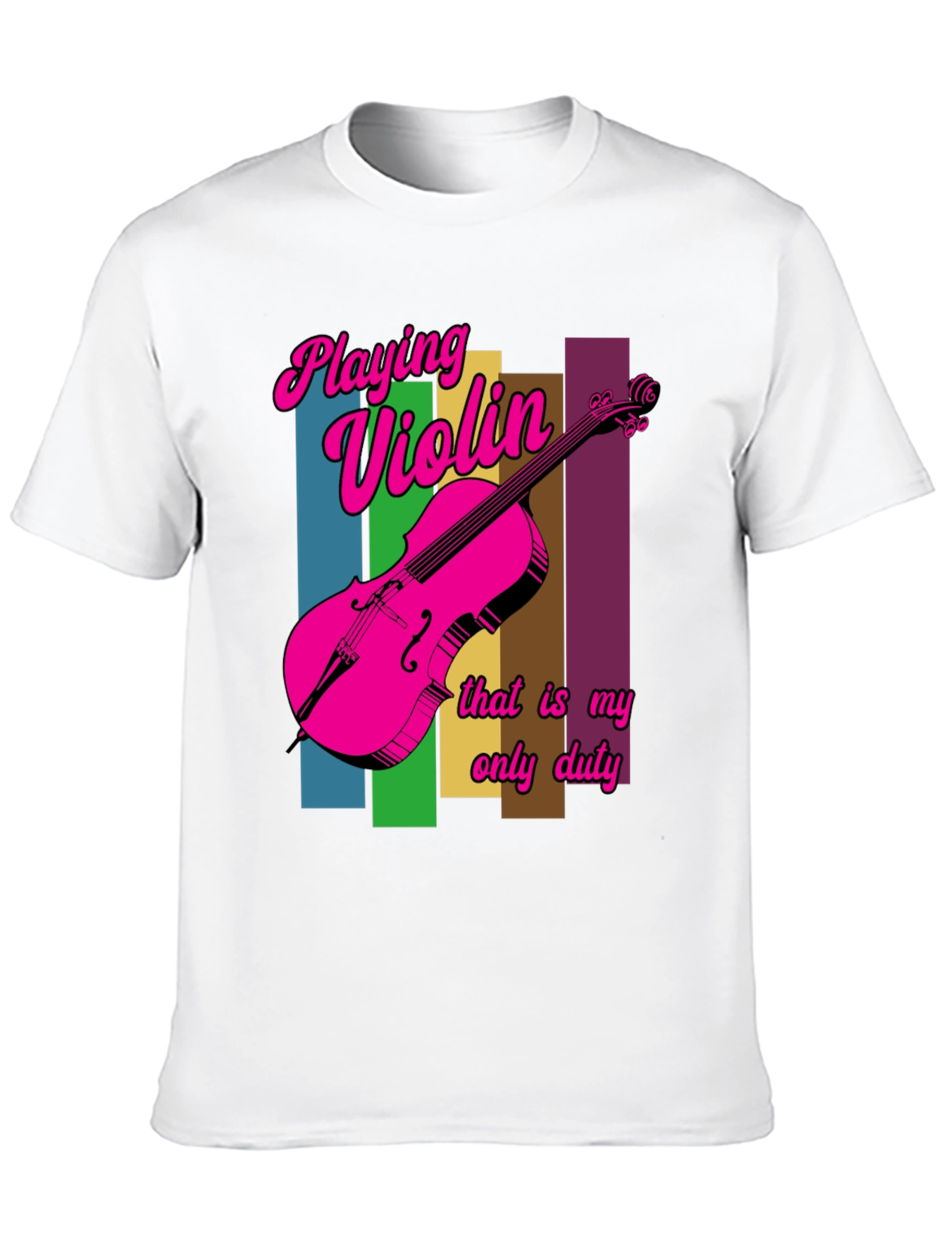 Black Playing Violin T-Shirt - Unique Design view 10