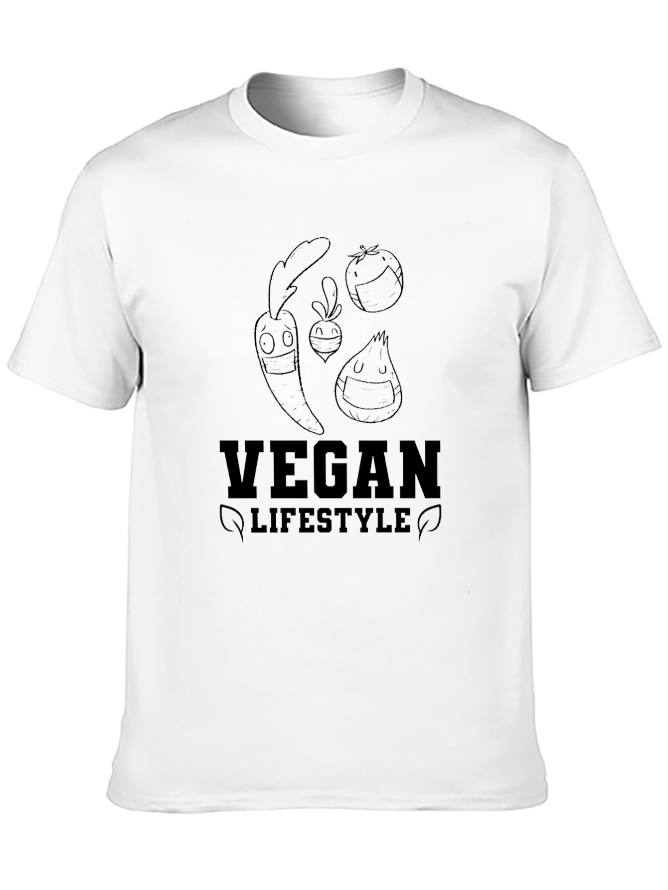 Black Vegan Lifestyle Black Graphic T-Shirt view 10