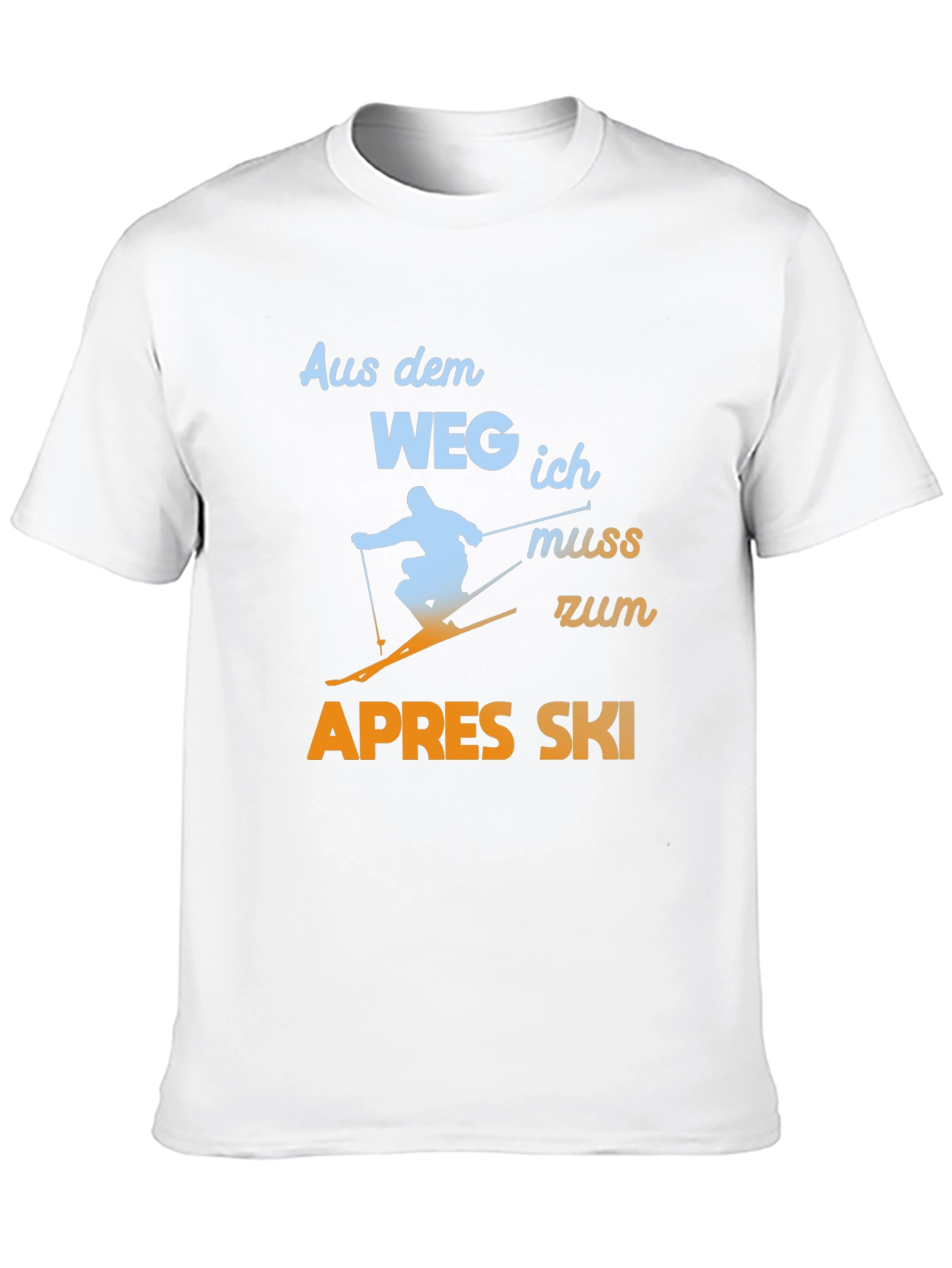 Black Apres Ski T-Shirt - Funny Skiing Tee view 10