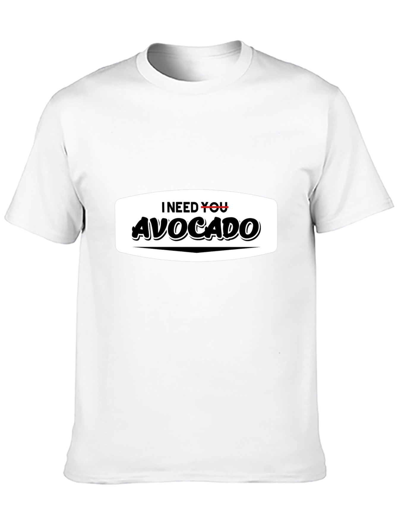 Black I Need You Avocado Funny Graphic T-Shirt view 10