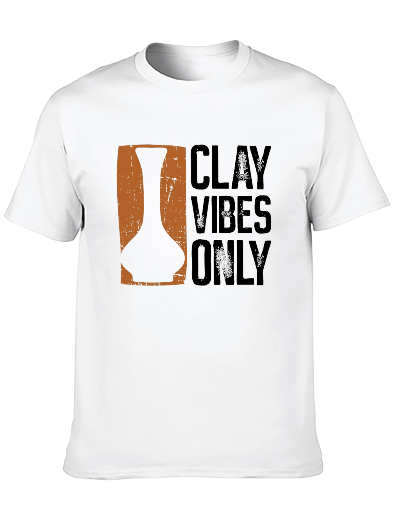 Black Clay Vibes Only Graphic T-Shirt view 10