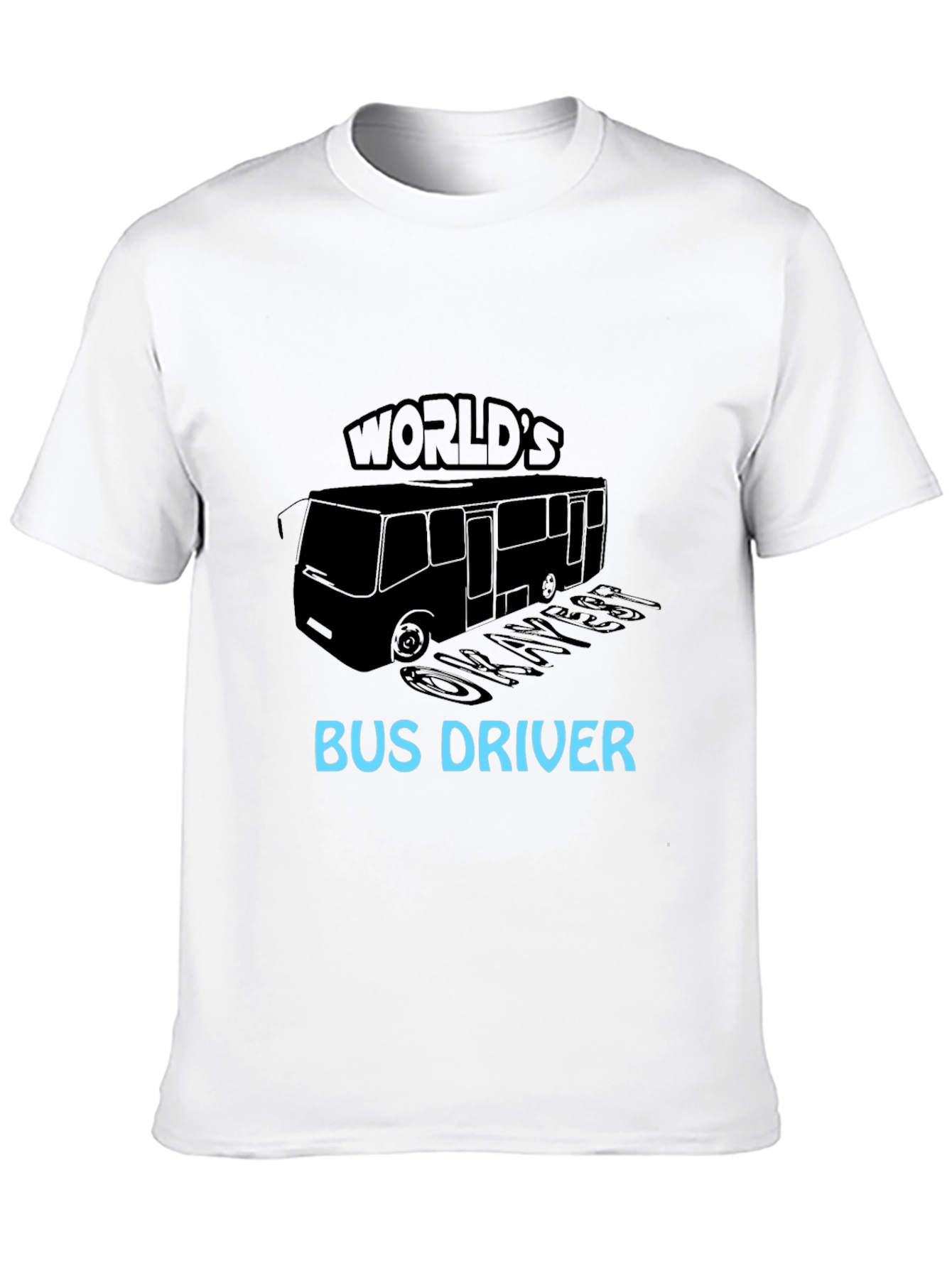 Black World's Okayest Bus Driver Black T-Shirt view 10