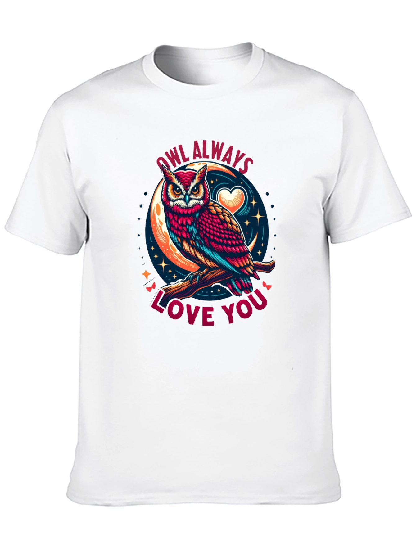 Black Owl Always Love You Graphic Tee view 10