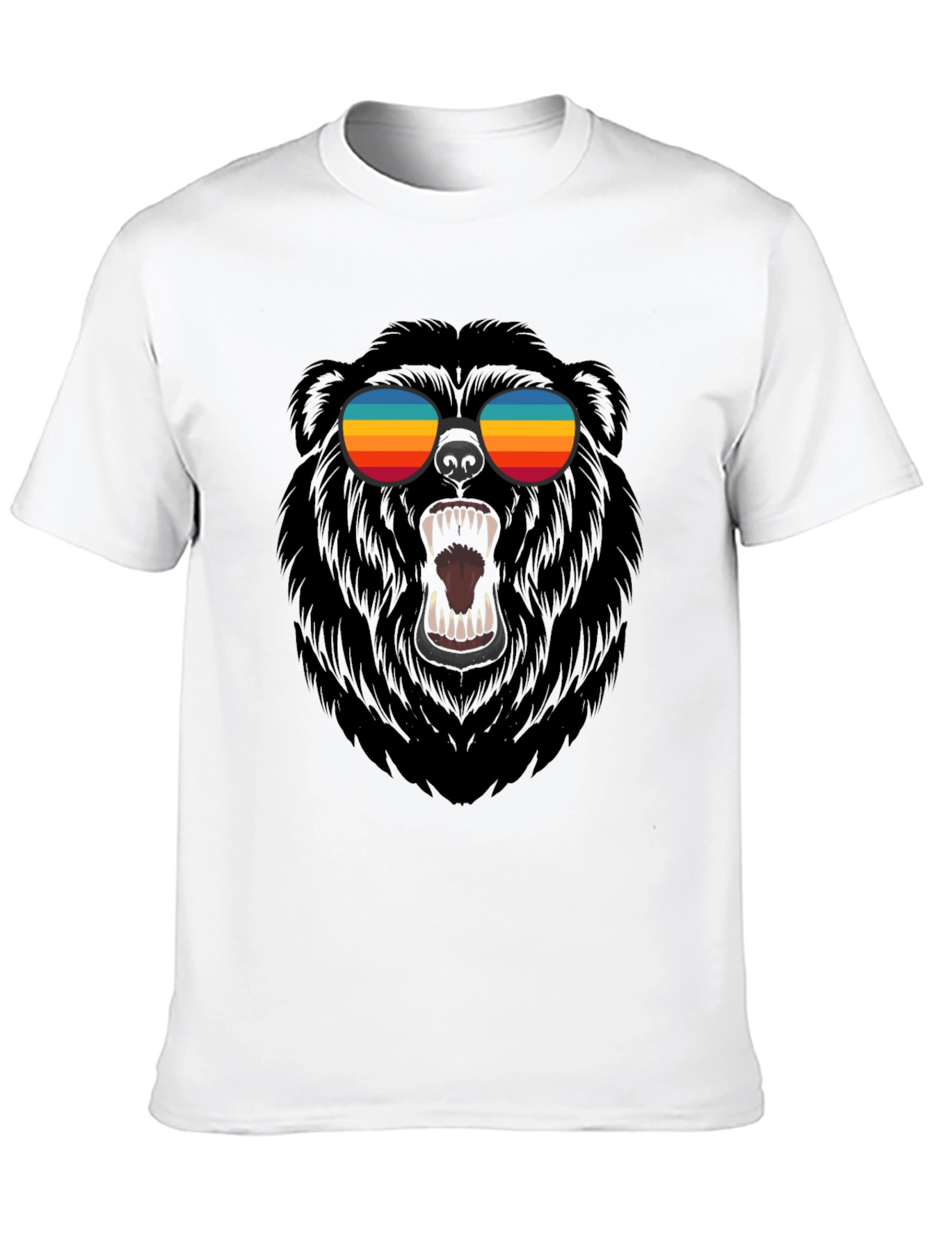 Black Cool Bear Graphic Tee - Black view 10
