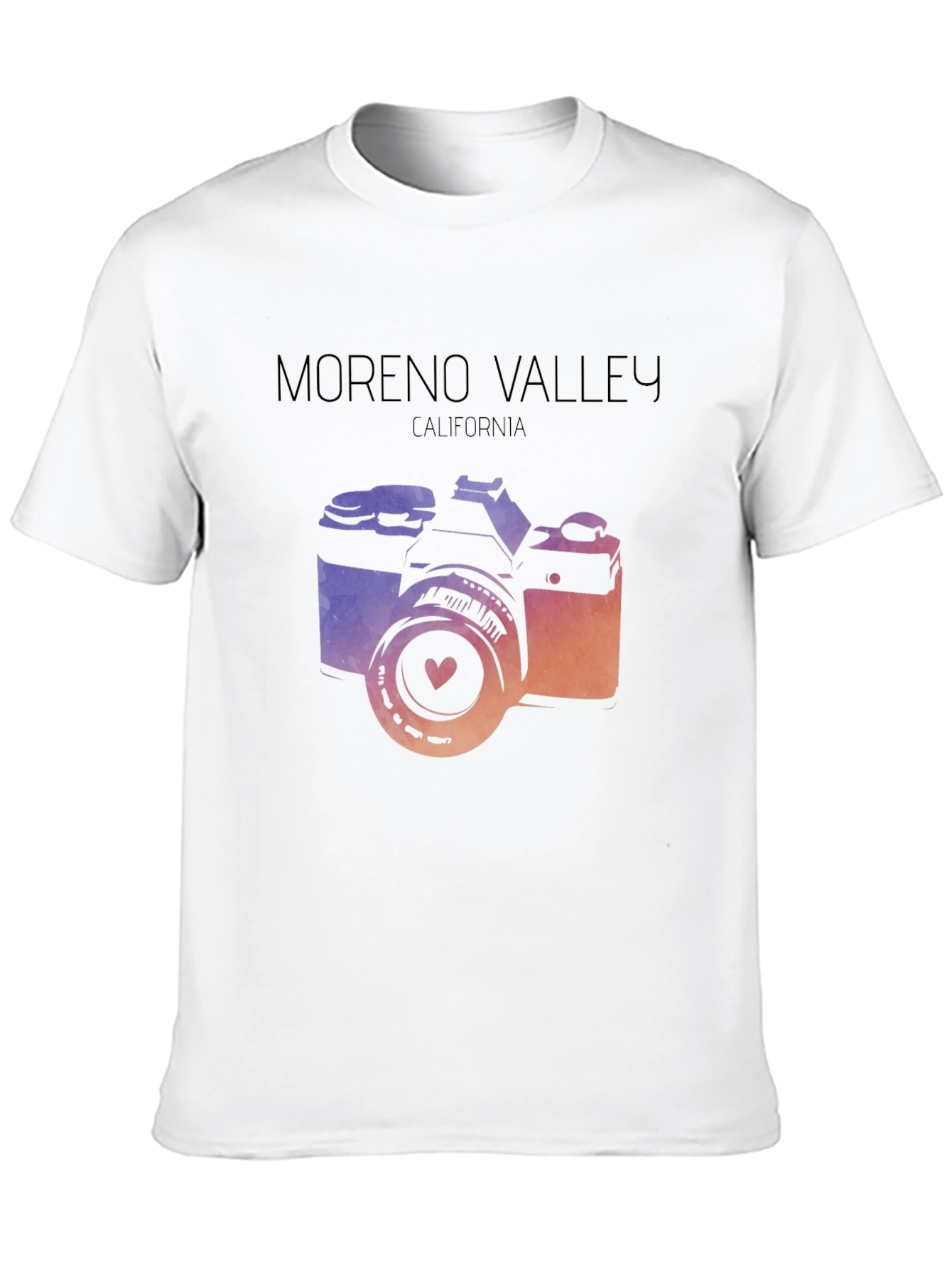 Black Moreno Valley California Camera T-Shirt view 10