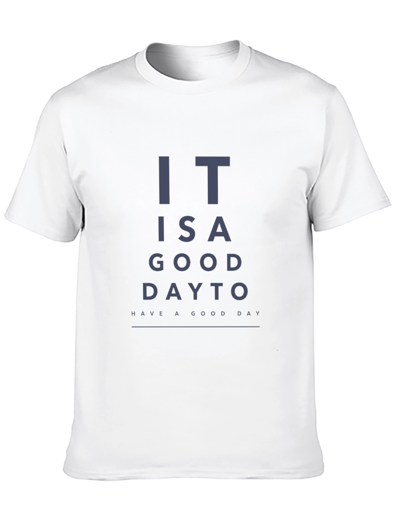 Black Humorous 'Good Day' Eye Chart Graphic Tee view 10