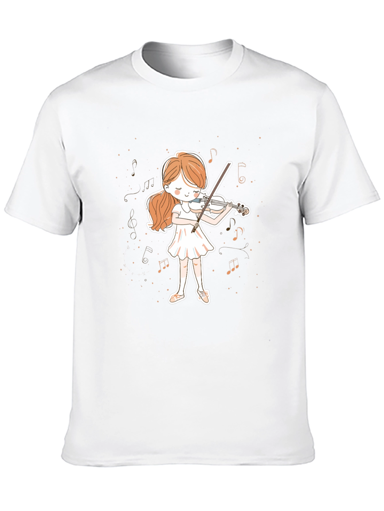 Black Girl Playing Violin Graphic Tee - Music Lover T-Shirt view 10
