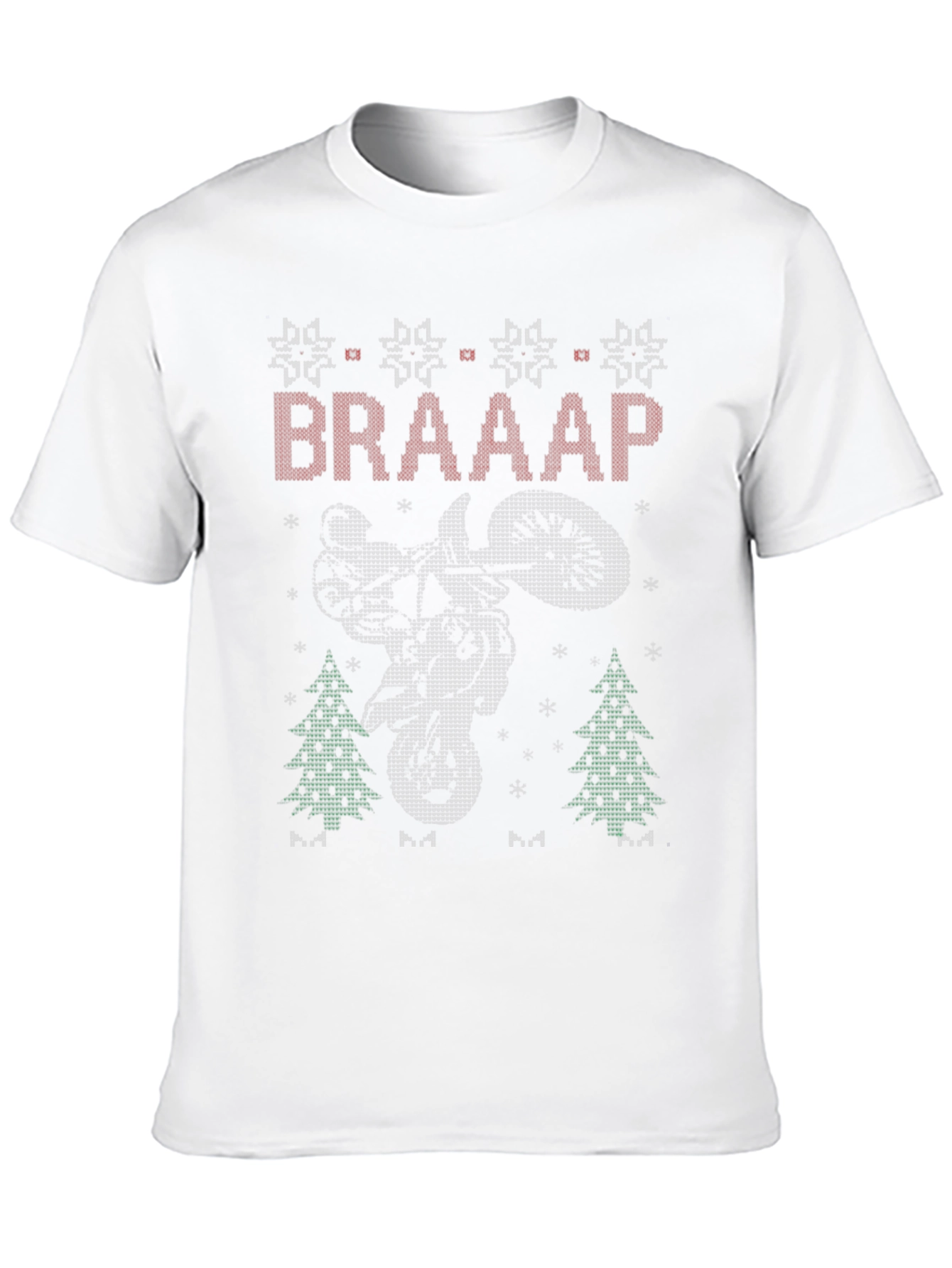 Black Braaap Motorcycle Christmas Sweater T-Shirt view 10