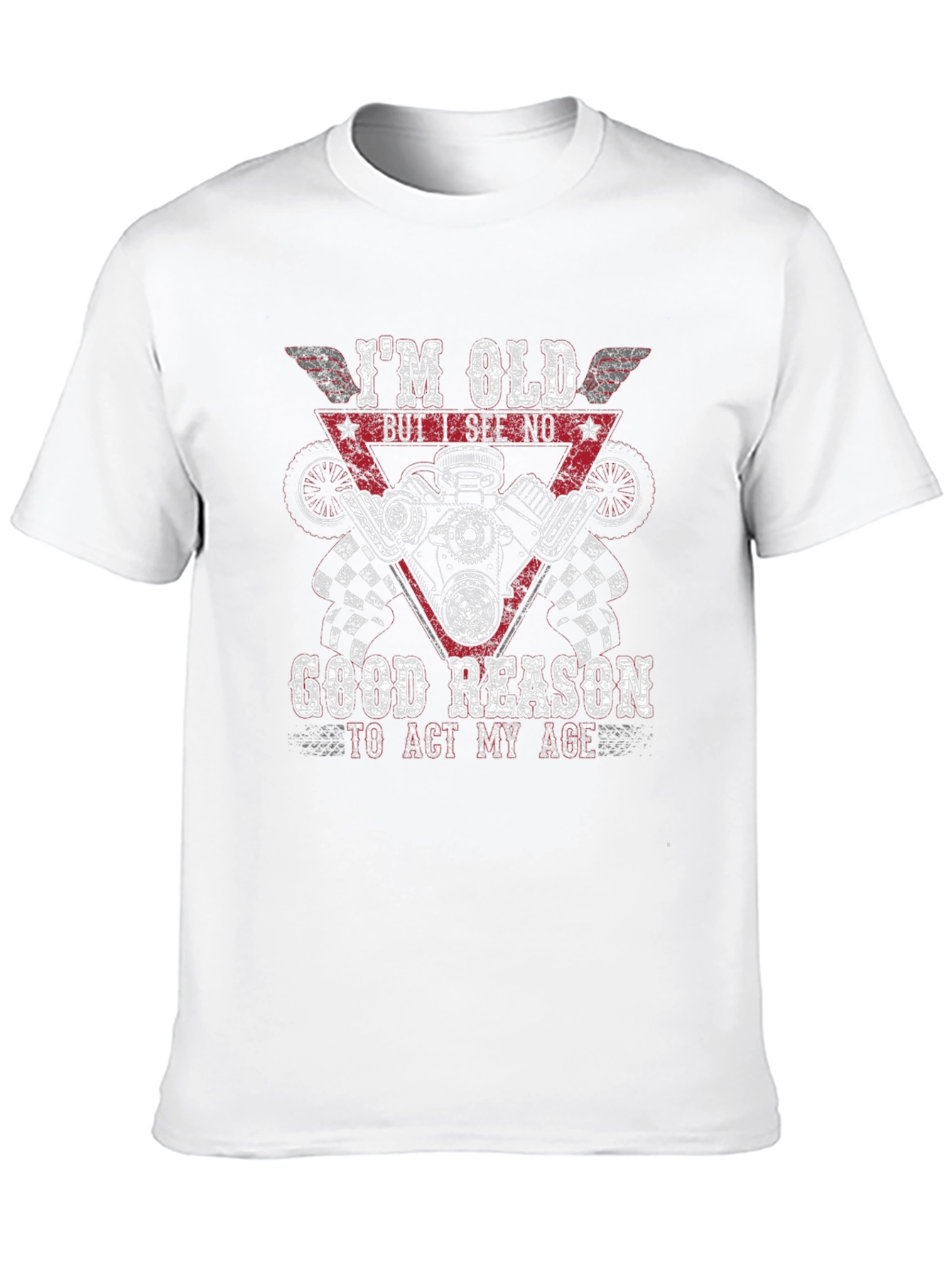 Black I'm Old But I See No Good Reason T-Shirt view 10