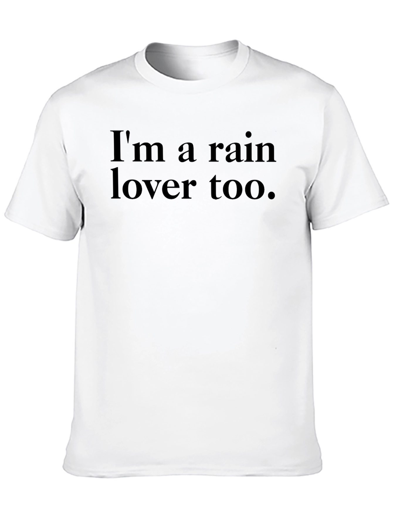 Black Rain Lover Graphic T-Shirt - Soft Cotton Tee view 10