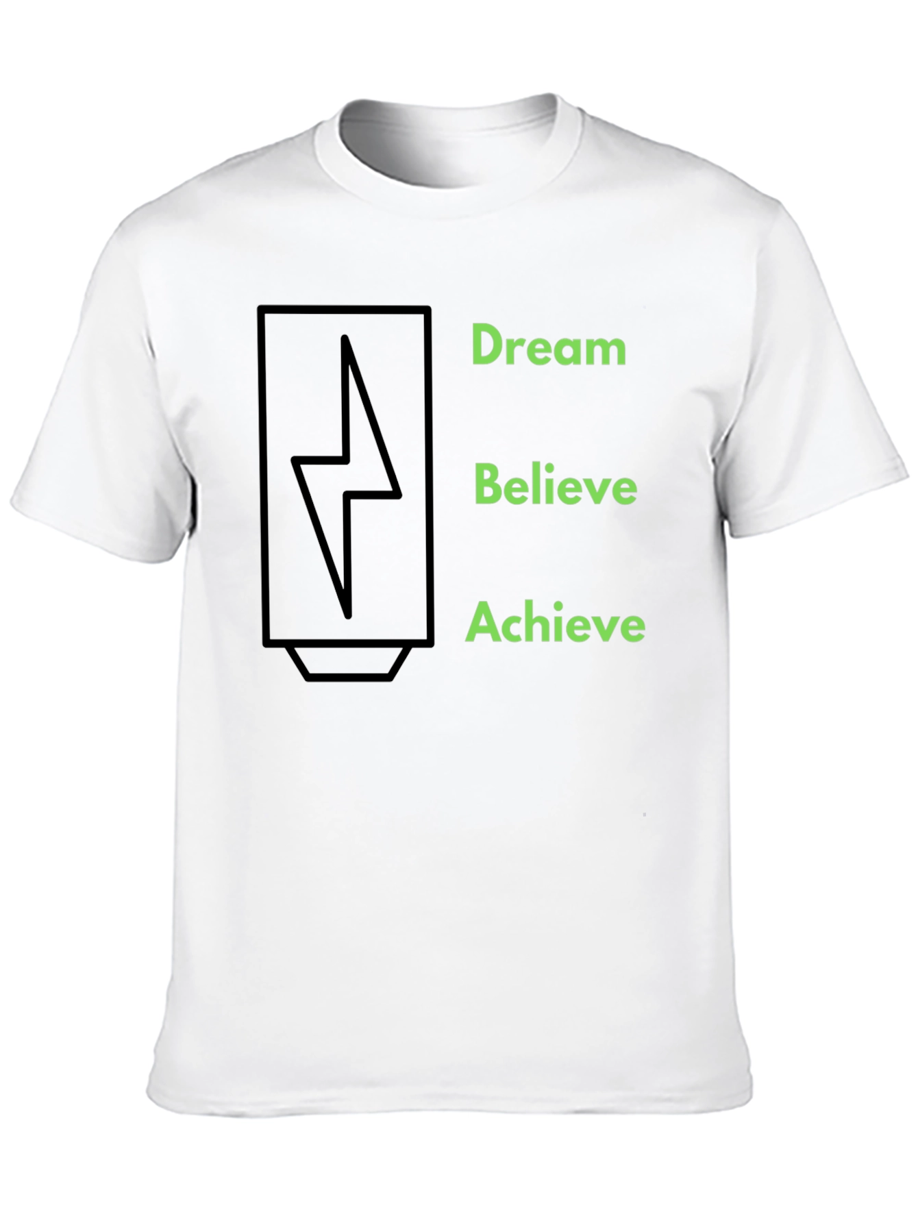 Black Dream Believe Achieve Graphic Tee view 10