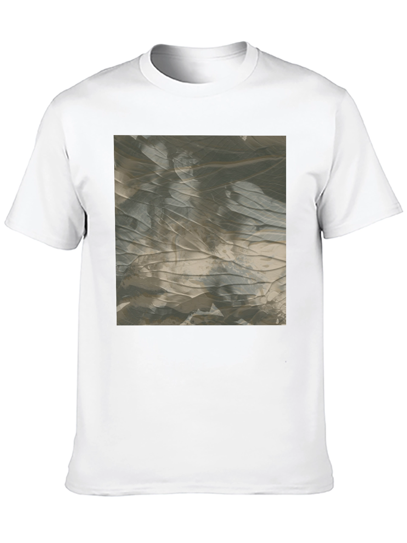 Black Abstract Pattern Black T-Shirt view 10
