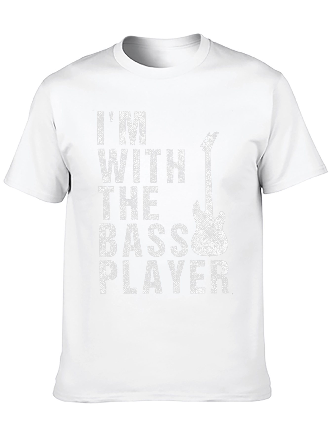 Black I'm With the Bass Player Black T-Shirt view 10