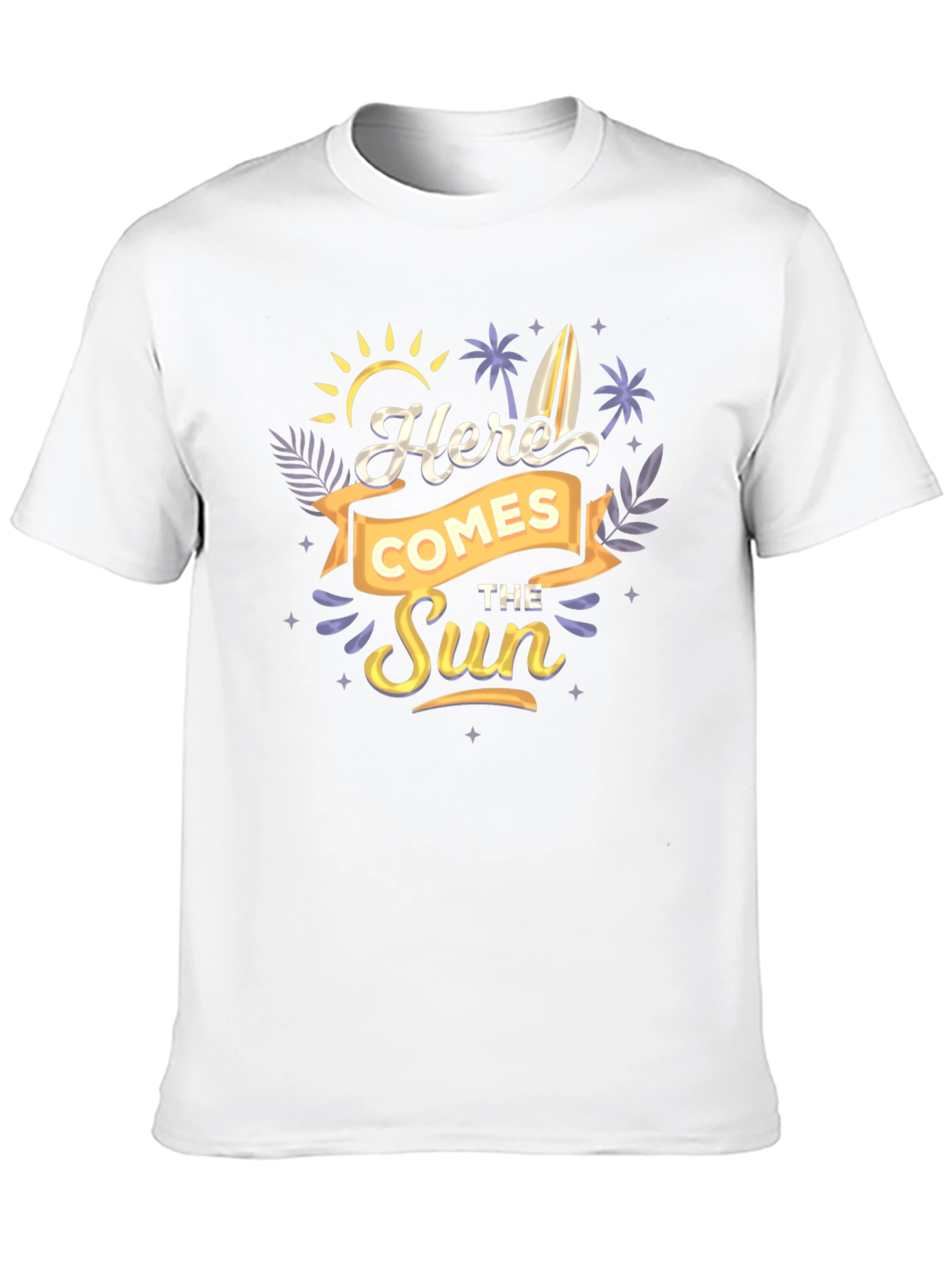 Black Here Comes The Sun Graphic Tee view 10