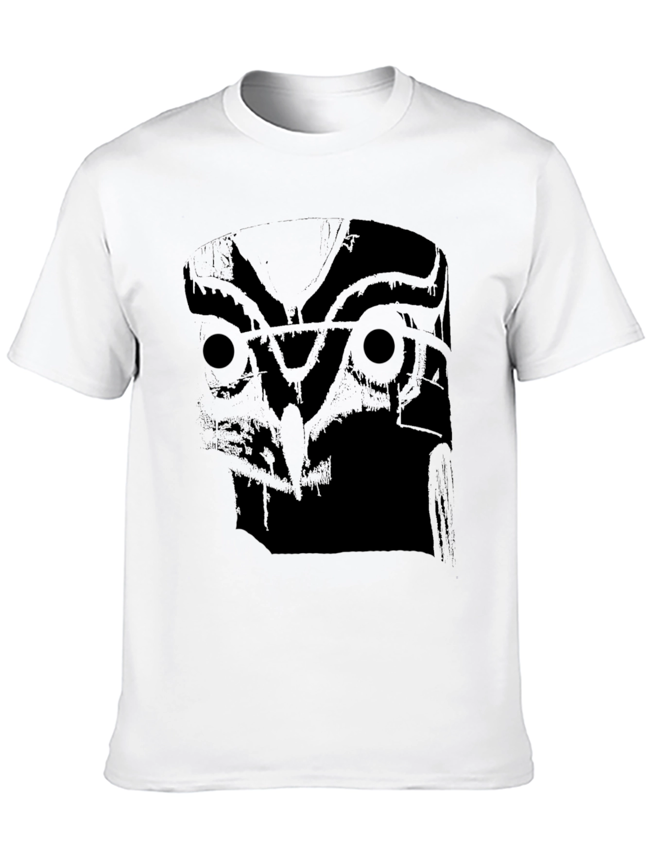 Black Men's Black Owl Graphic T-Shirt view 10