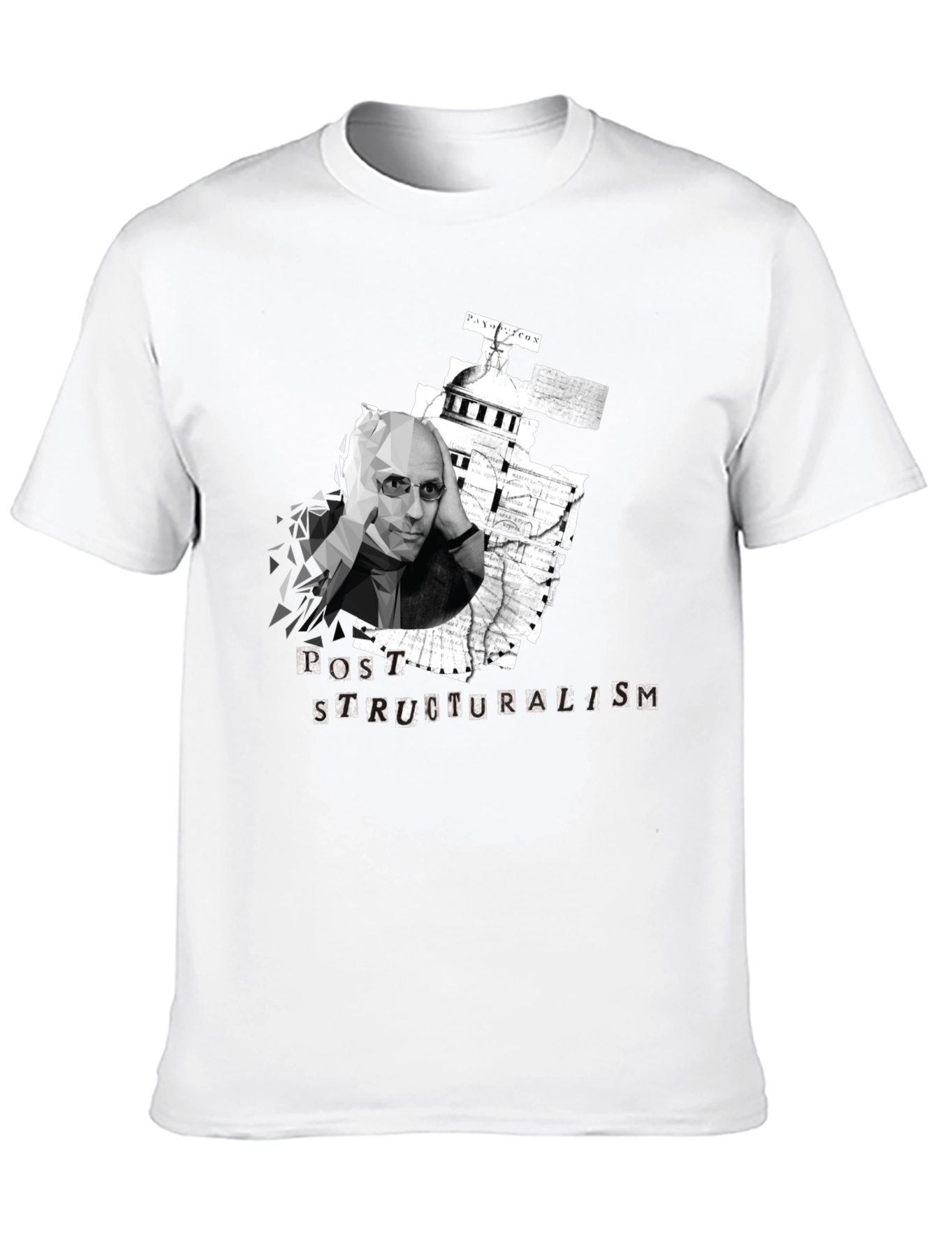 Black Post-Structuralism Graphic Black T-Shirt view 10